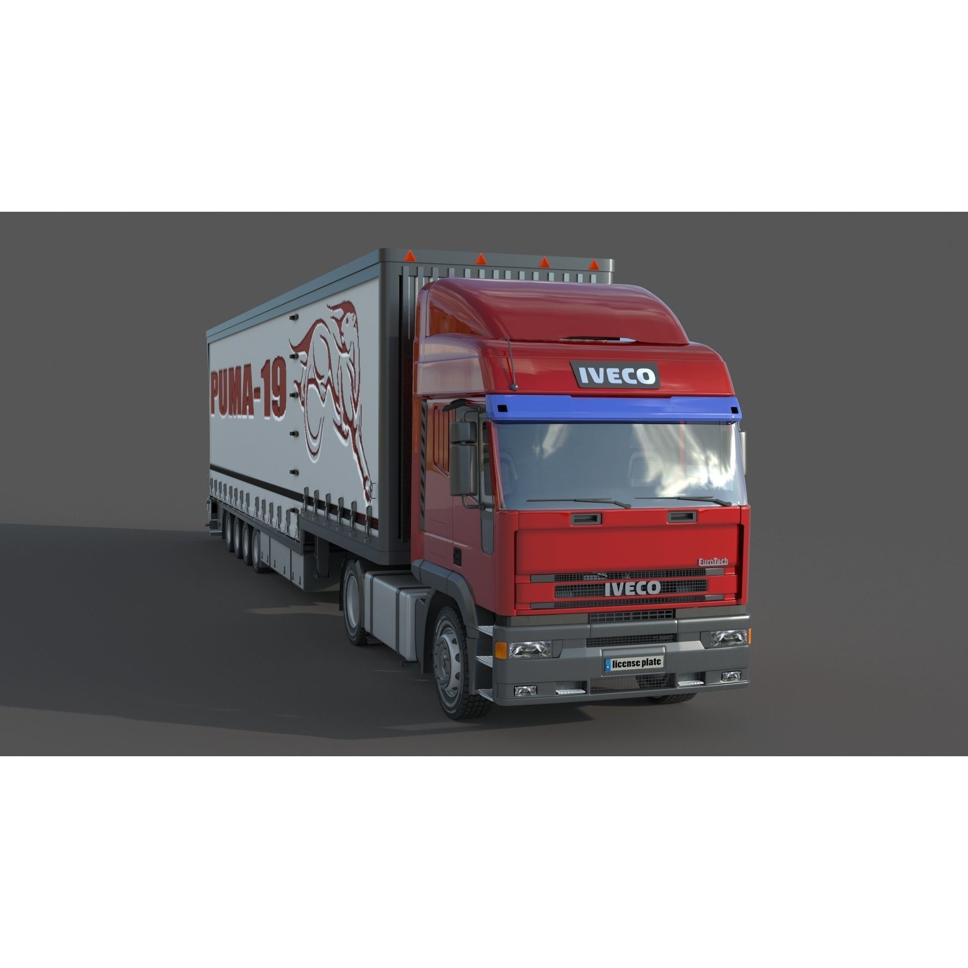 Iveco Eurotech Truck 3D Model – High Poly Vehicle Asset, FBX, OBJ - View 5