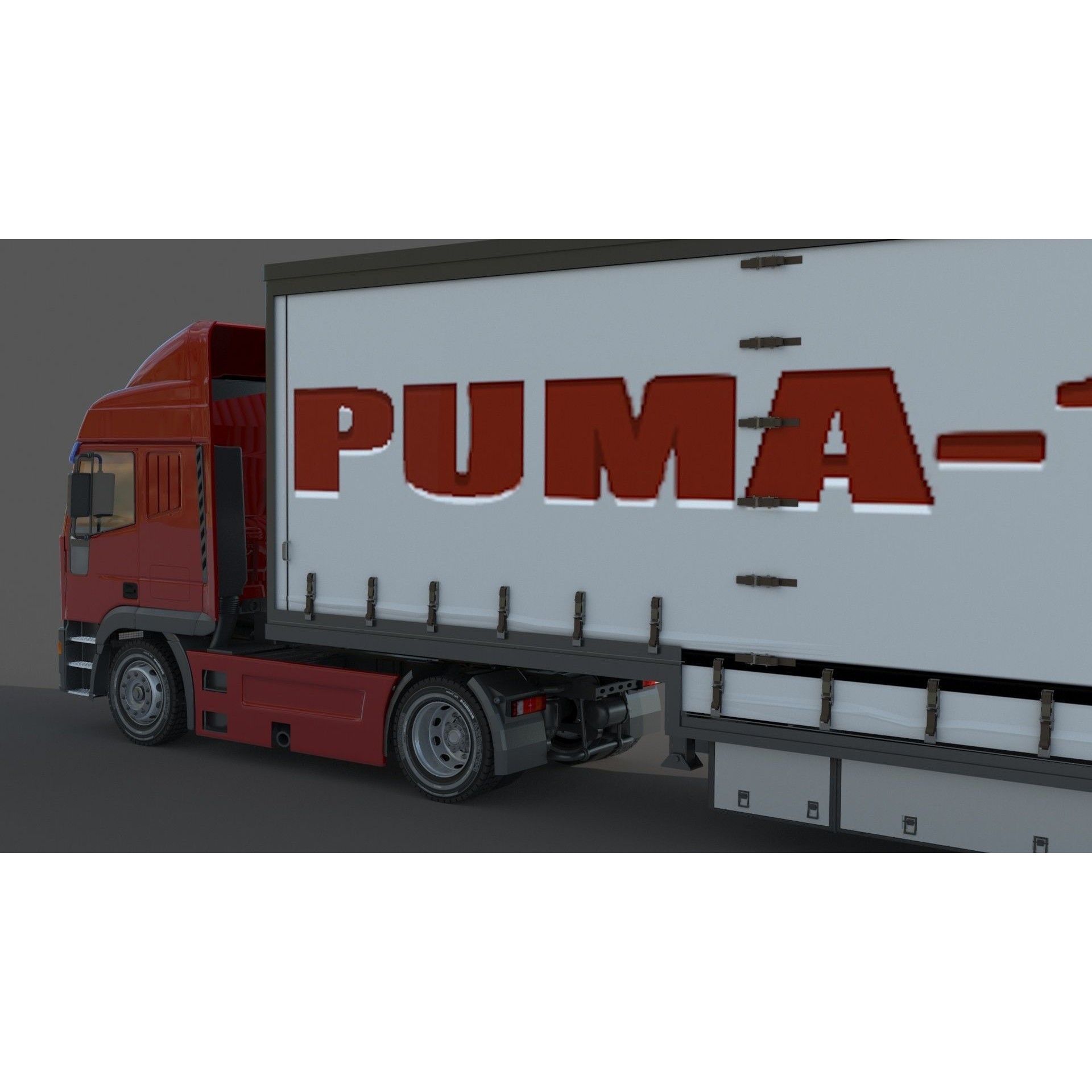 Iveco Eurotech Truck 3D Model – High Poly Vehicle Asset, FBX, OBJ - View 7