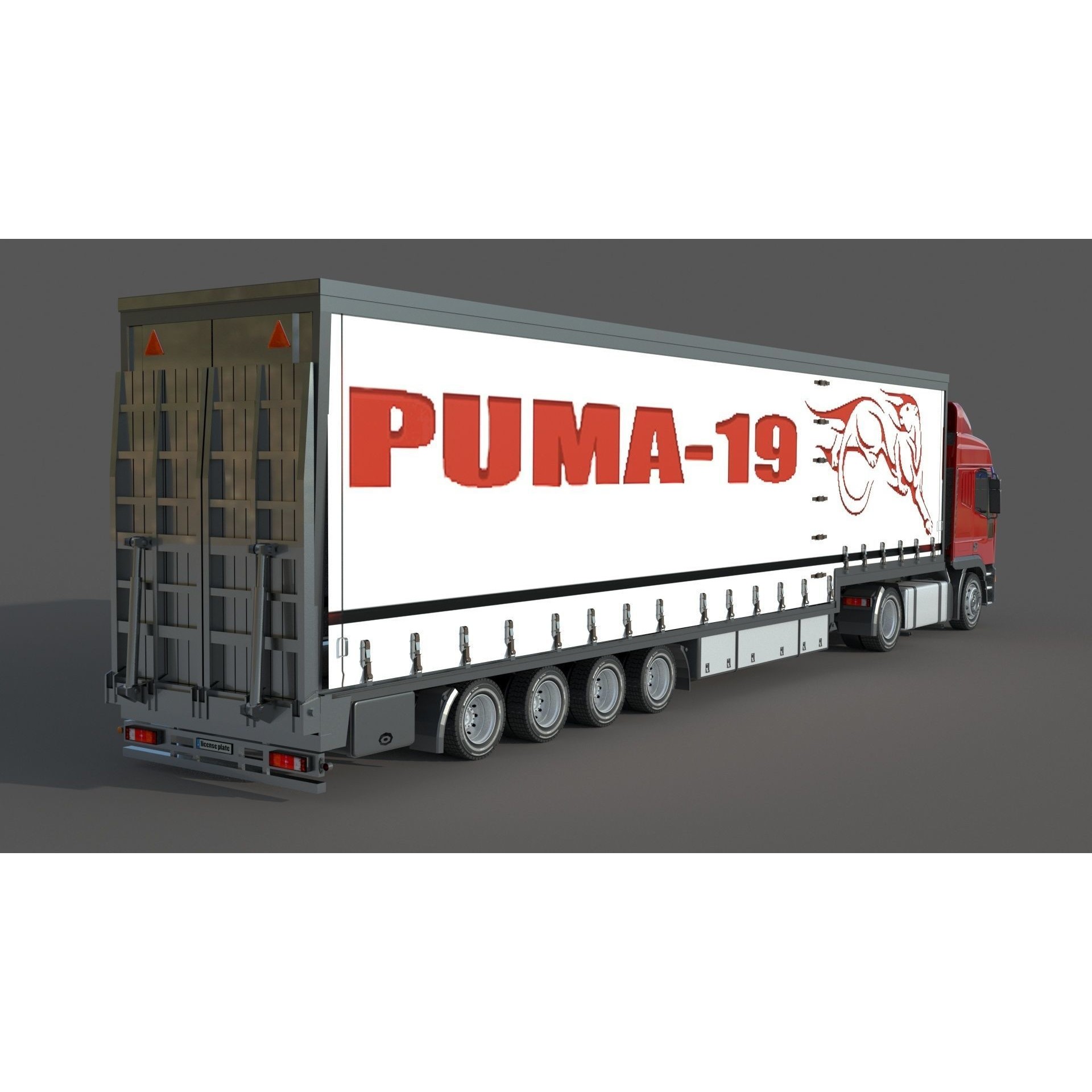 Iveco Eurotech Truck 3D Model – High Poly Vehicle Asset, FBX, OBJ - View 9