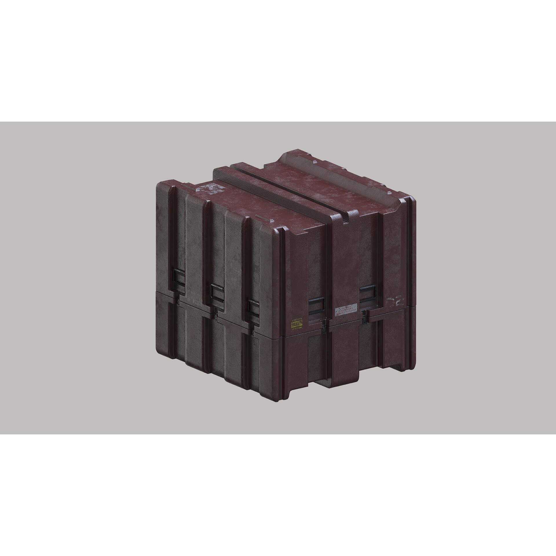 Military Shipping Elements 3D Model – SUBD PBR Cargo Containers, FBX - View 10