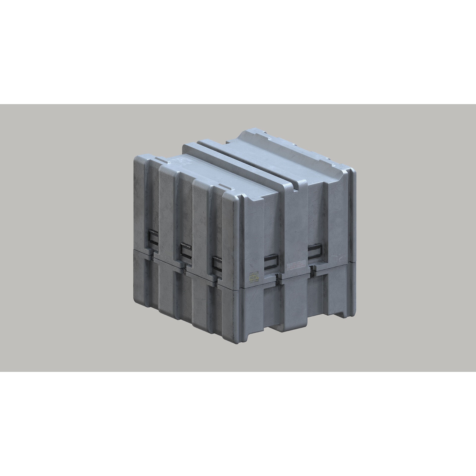 Military Shipping Elements 3D Model – SUBD PBR Cargo Containers, FBX - View 13