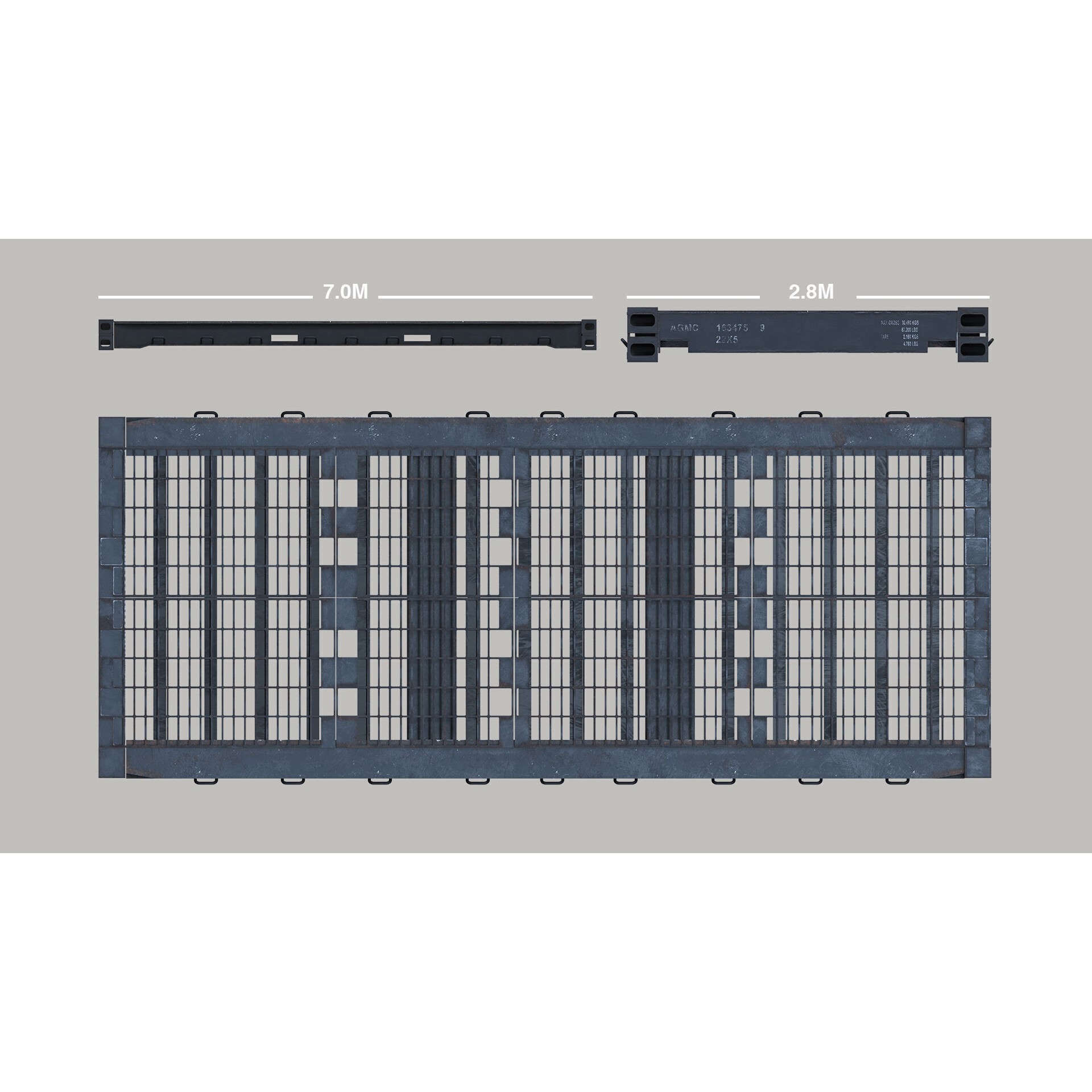 Military Shipping Elements 3D Model – SUBD PBR Cargo Containers, FBX - View 4