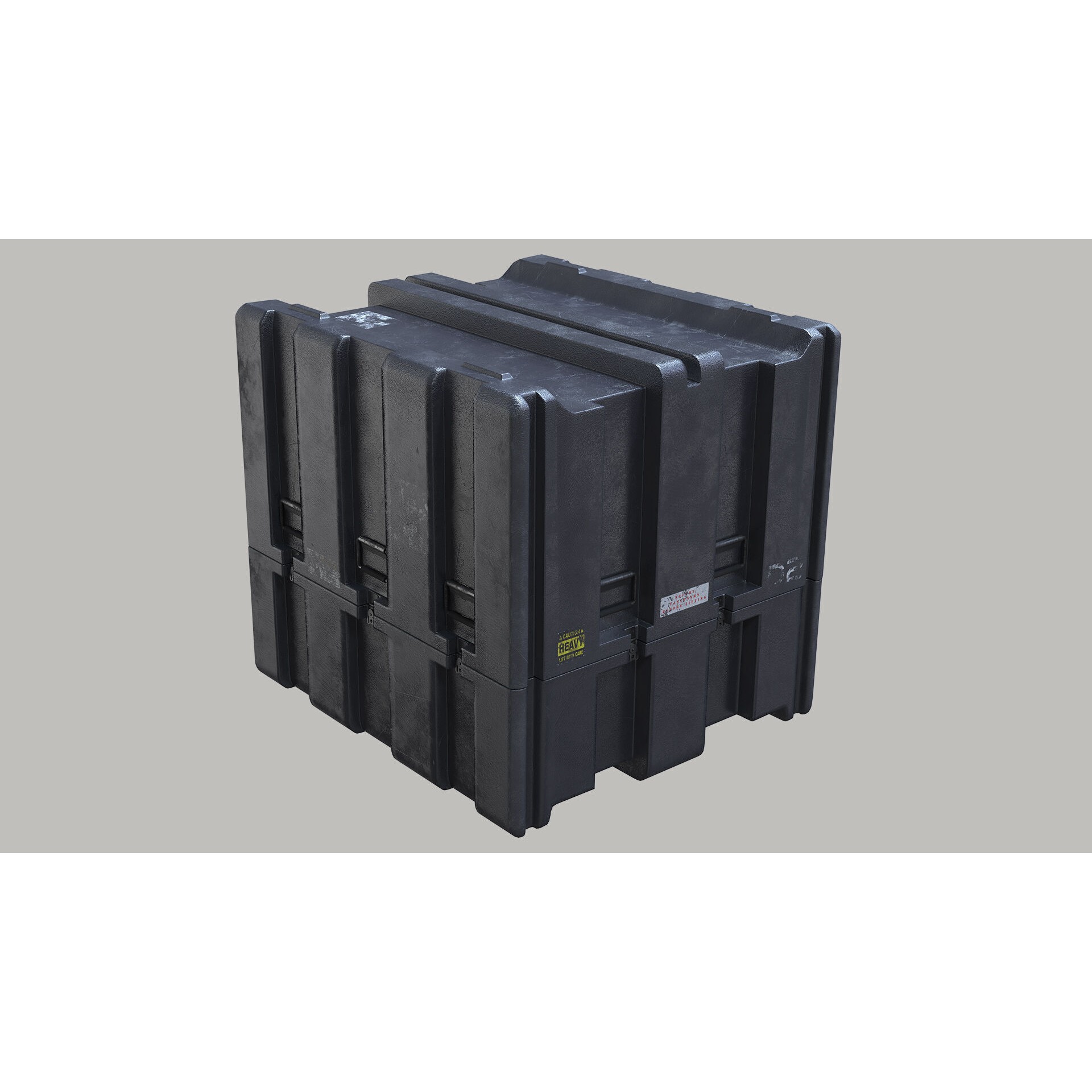 Military Shipping Elements 3D Model – SUBD PBR Cargo Containers, FBX - View 5