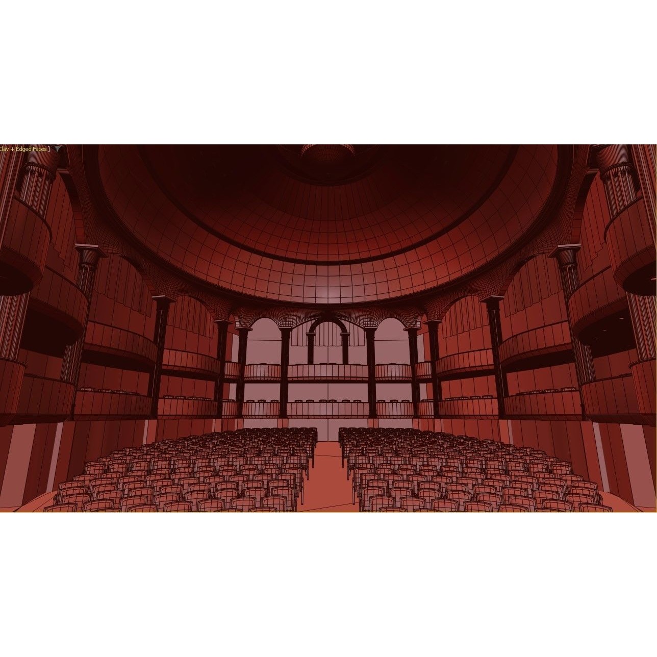 Classic Theatre - Low-Poly Game-Ready 3D Model