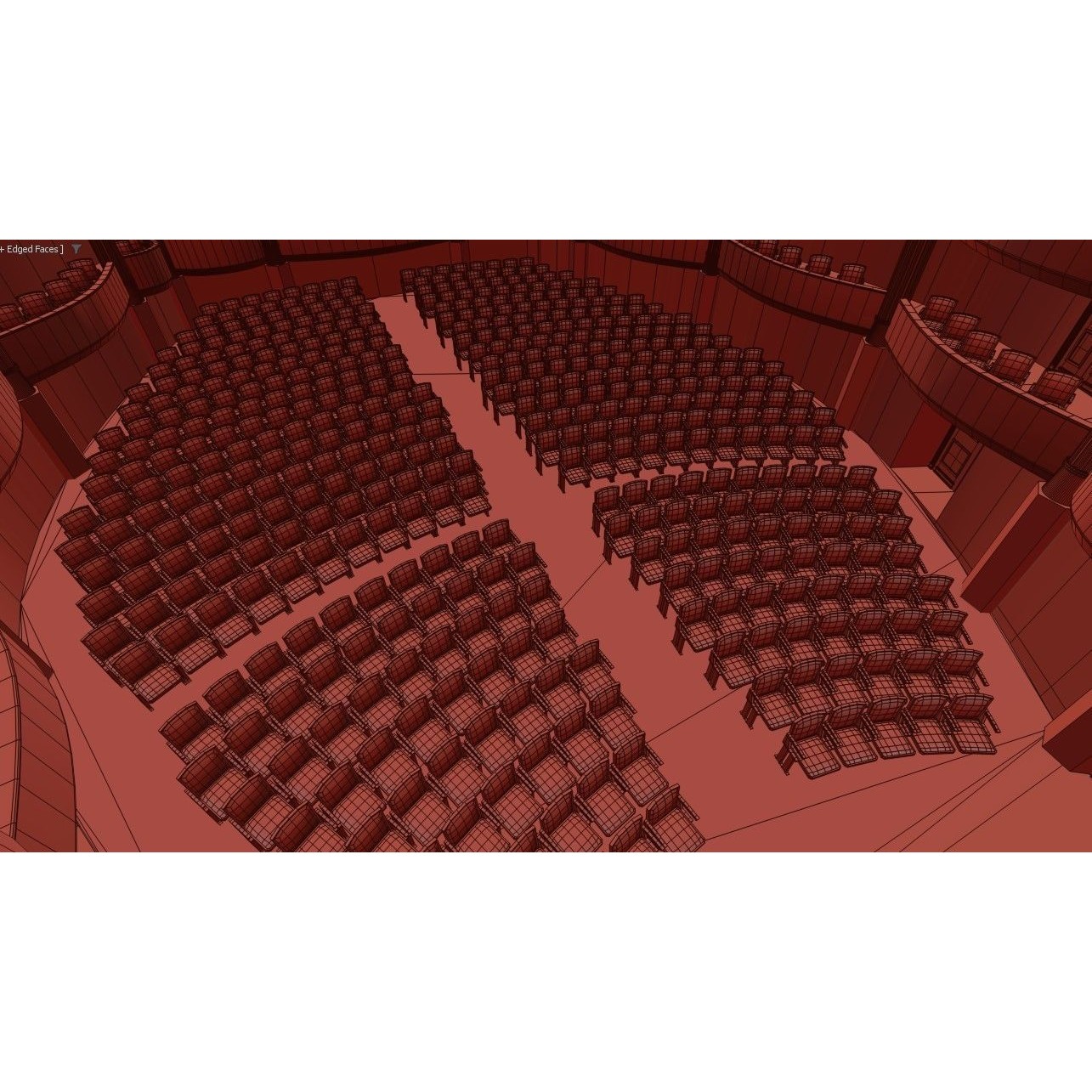 Classic Theatre - Low-Poly Game-Ready 3D Model - View 12