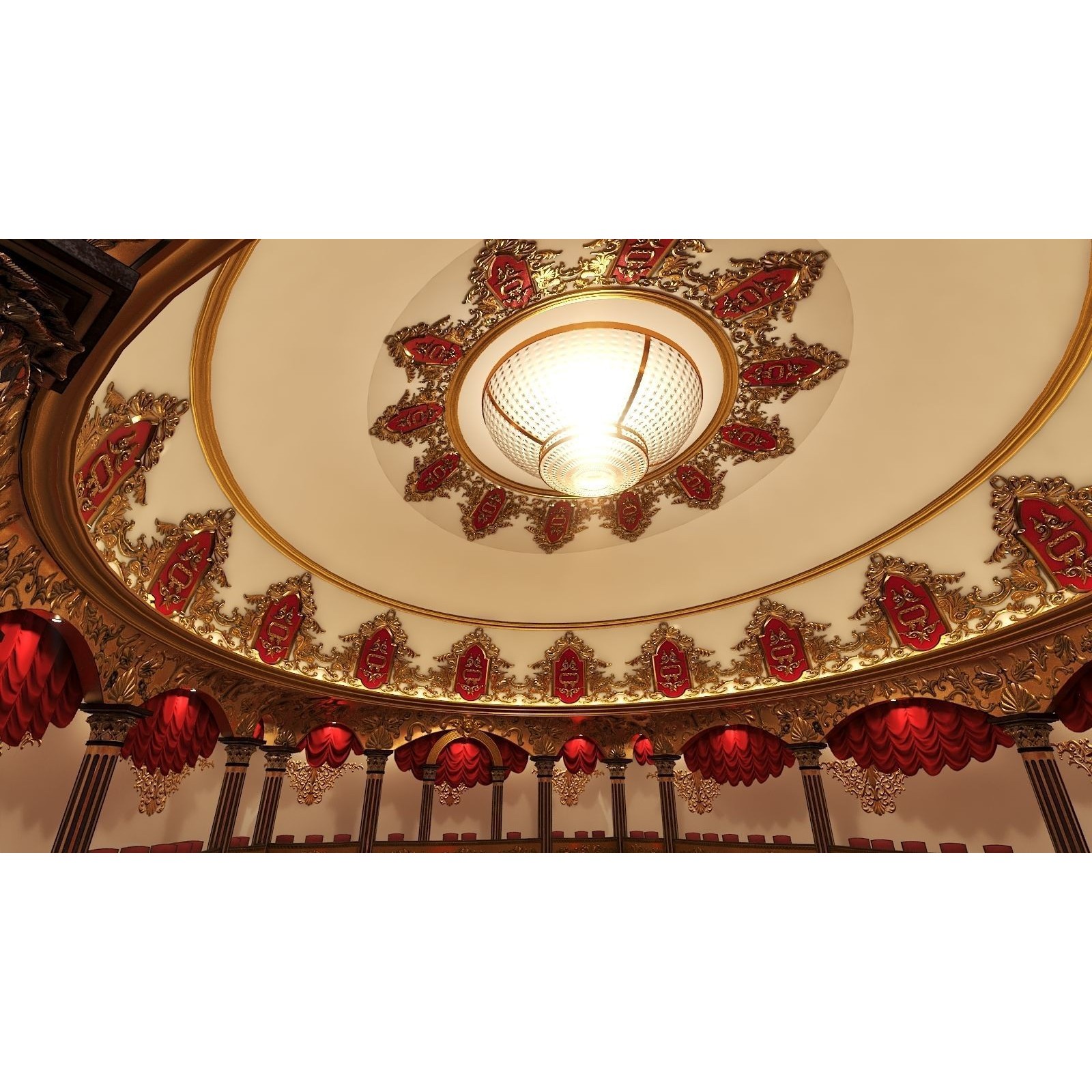 Classic Theatre - Low-Poly Game-Ready 3D Model - View 5