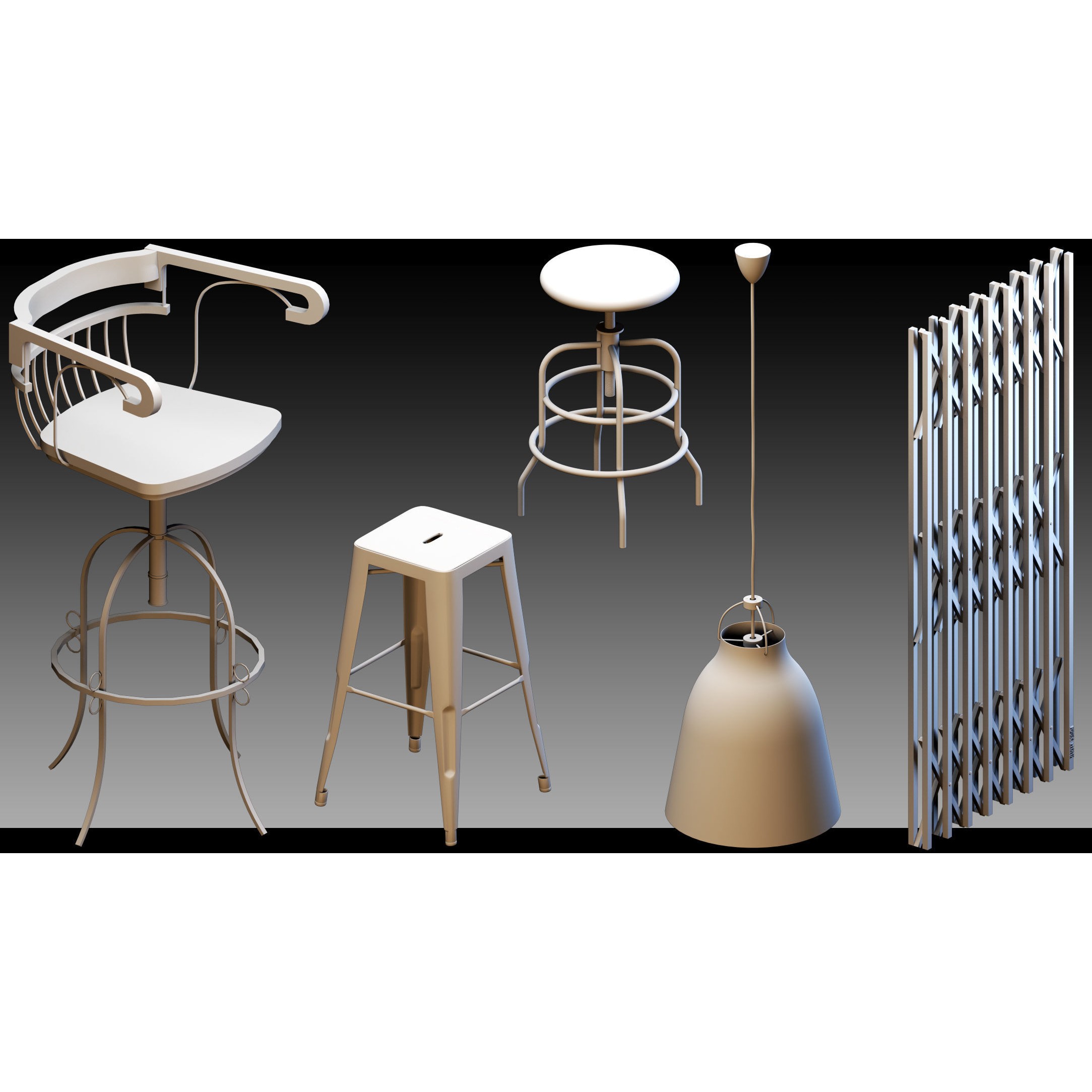 Interior Objects 3D Model – High Detail Assets for Any Project, FBX, Blender - View 4