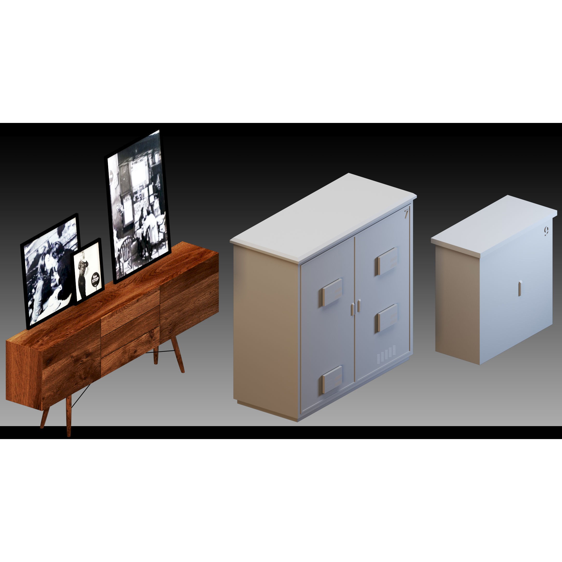 Interior Objects 3D Model – High Detail Assets for Any Project, FBX, Blender - View 9