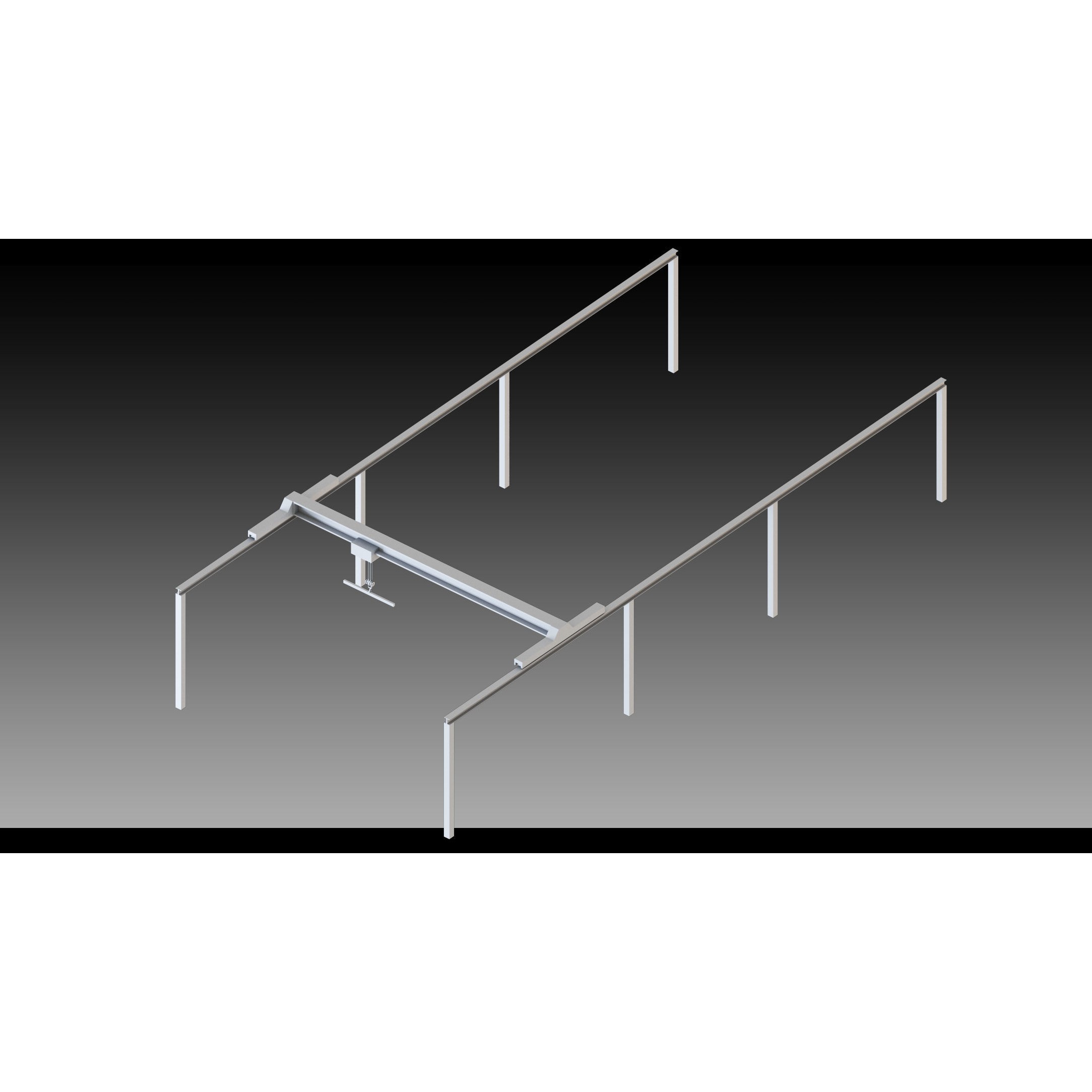 Overhead Cranes 3D Model – High Detail Low-Poly Asset, FBX & OBJ