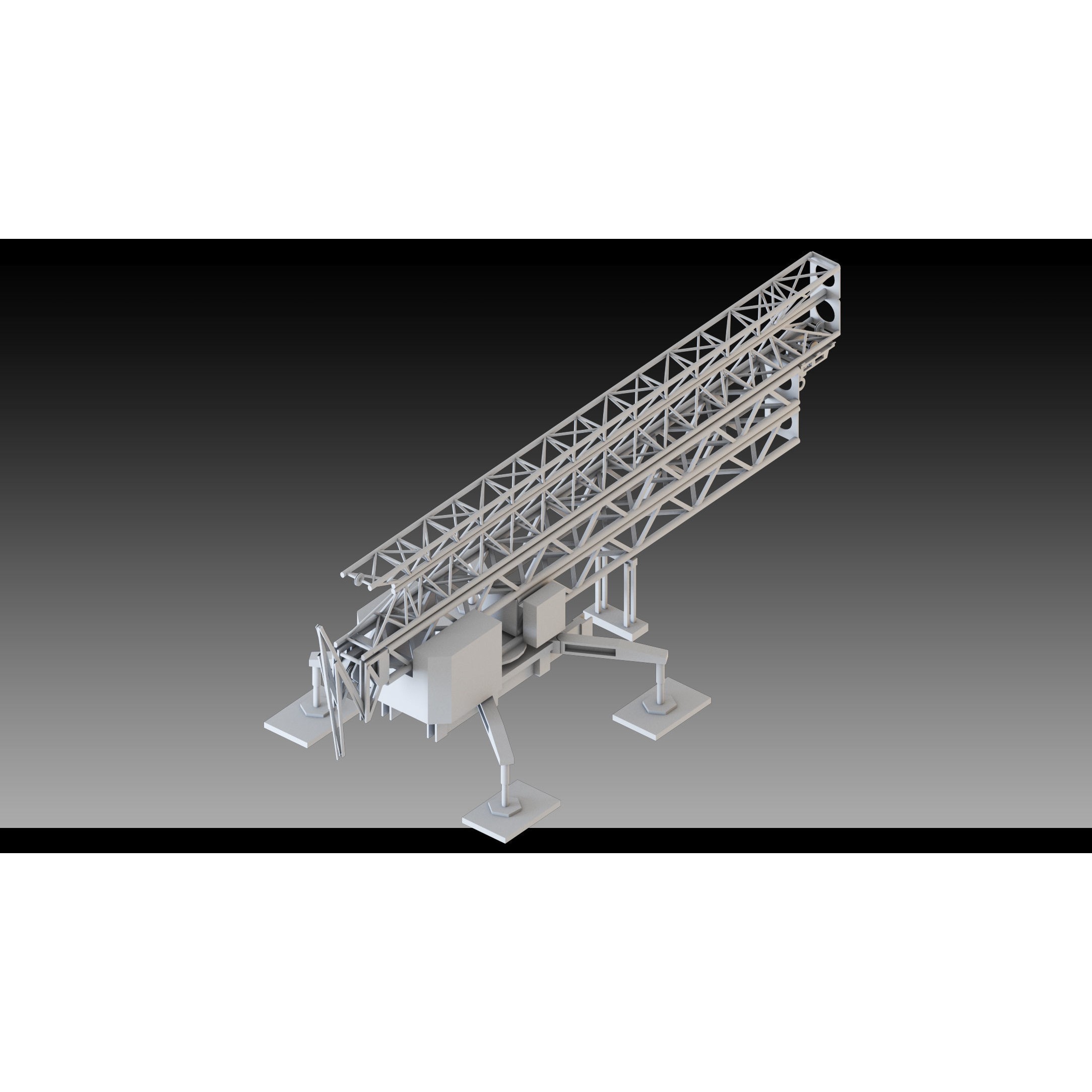Overhead Cranes 3D Model – High Detail Low-Poly Asset, FBX & OBJ - View 9