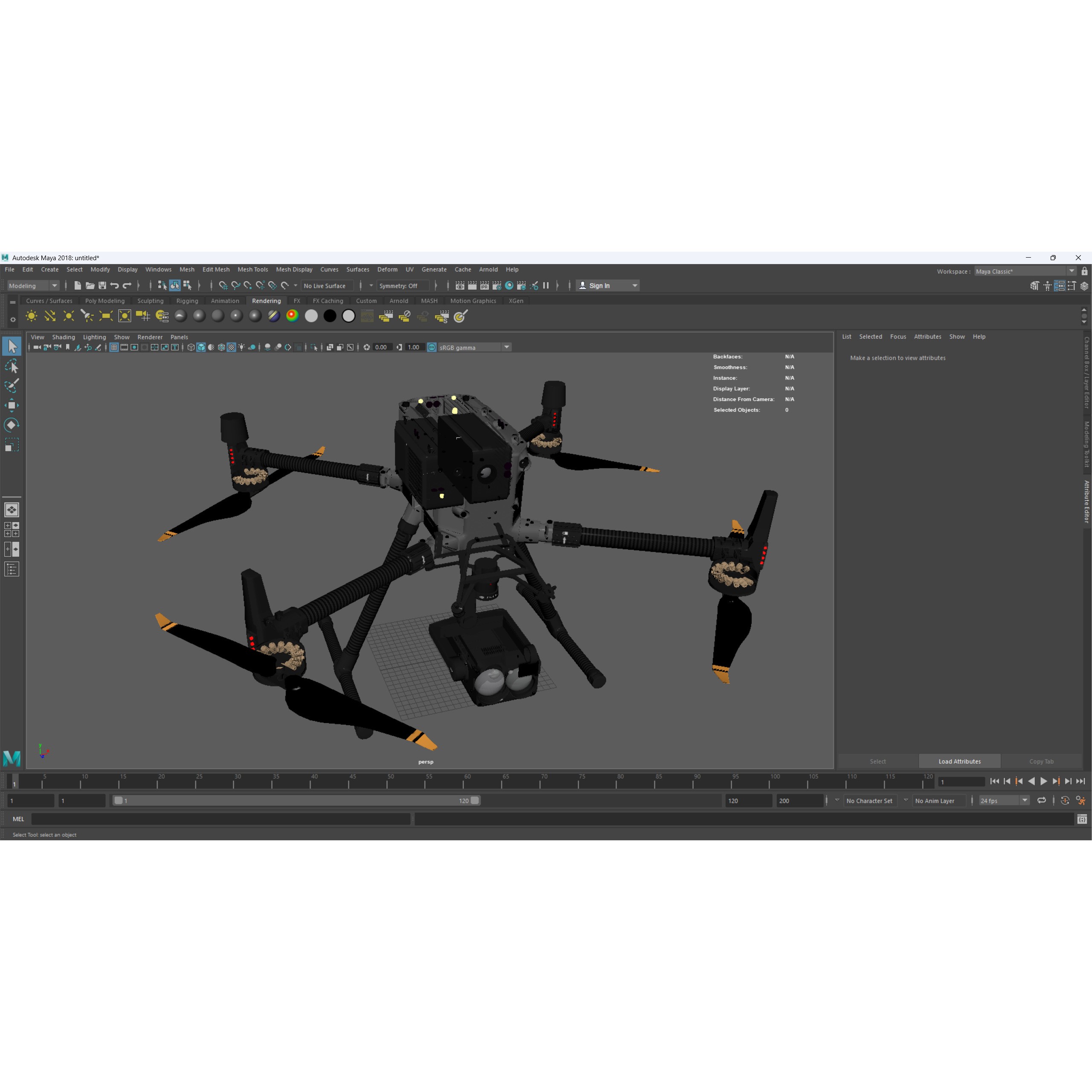 DJI Matrice 350 RTK 3D Model – High-Poly PBR Drone, FBX/OBJ - View 15