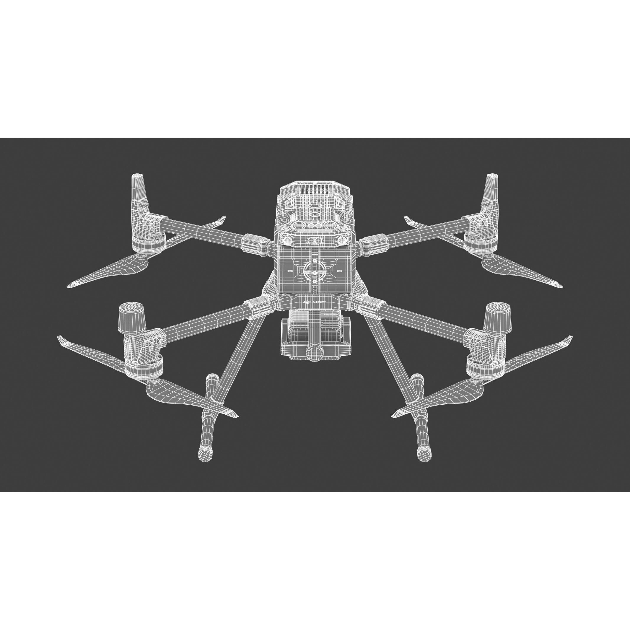 DJI Matrice 350 RTK 3D Model – High-Poly PBR Drone, FBX/OBJ - View 22