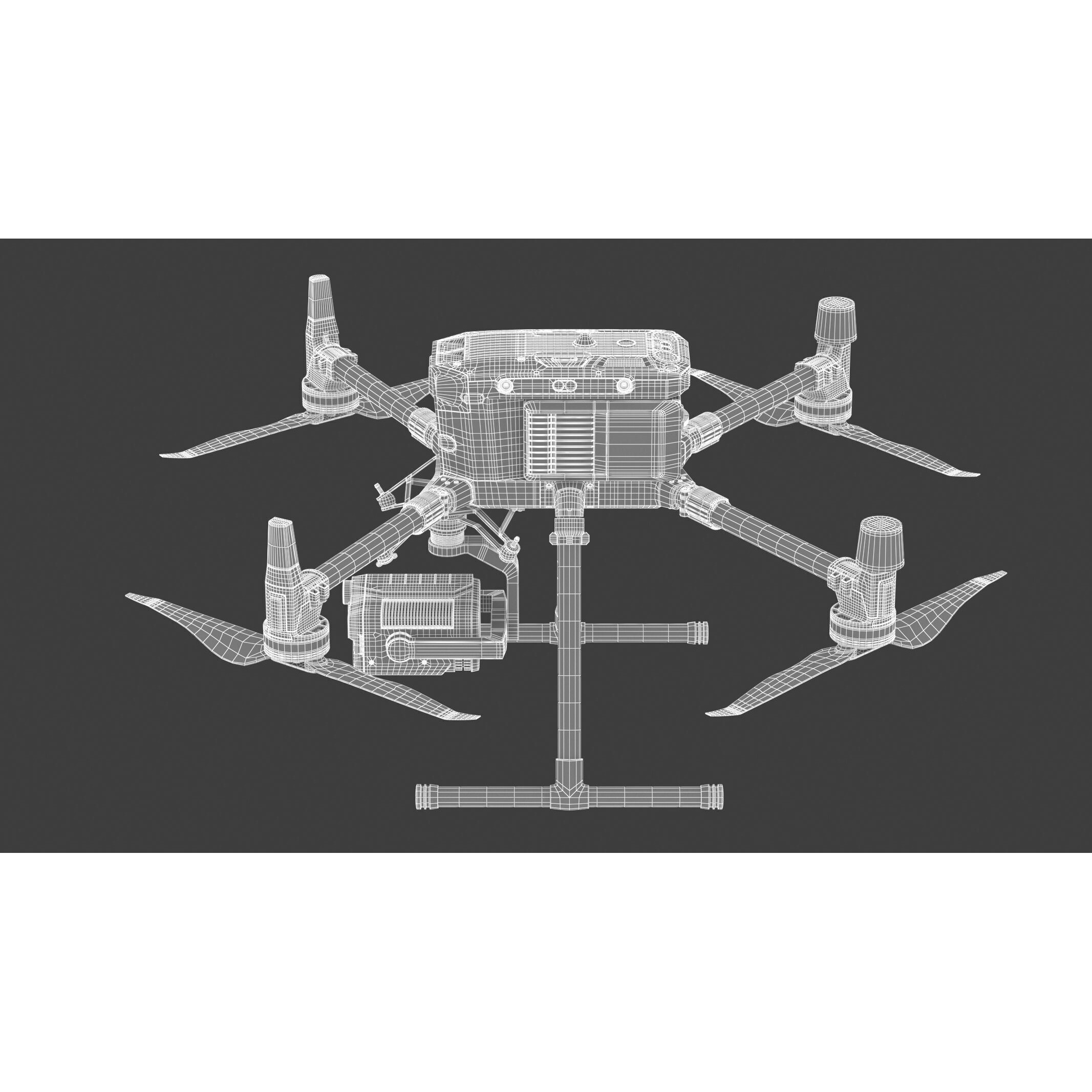 DJI Matrice 350 RTK 3D Model – High-Poly PBR Drone, FBX/OBJ - View 23