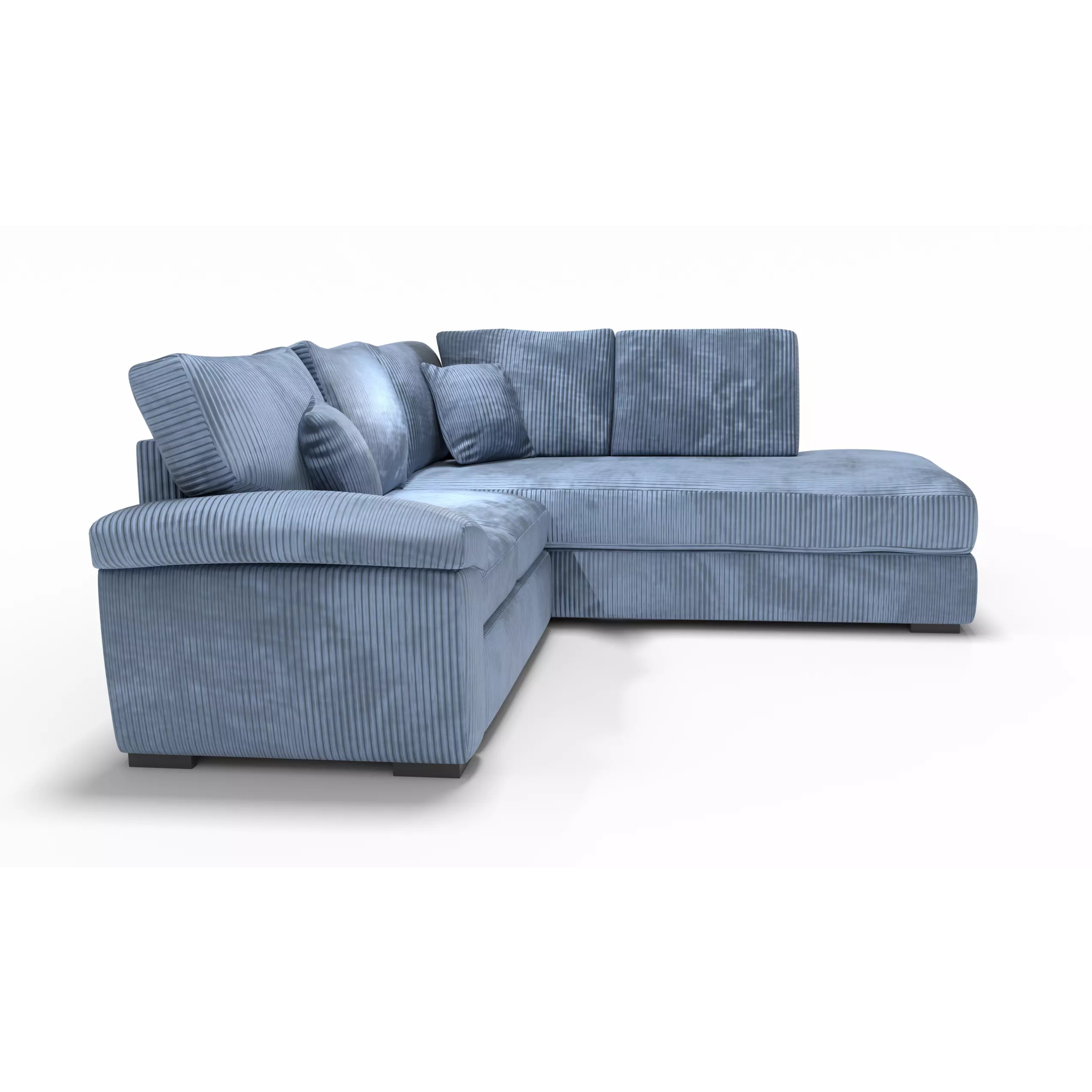 Modern Corner Sofa Fabric Couch - Game-Ready 3D Model