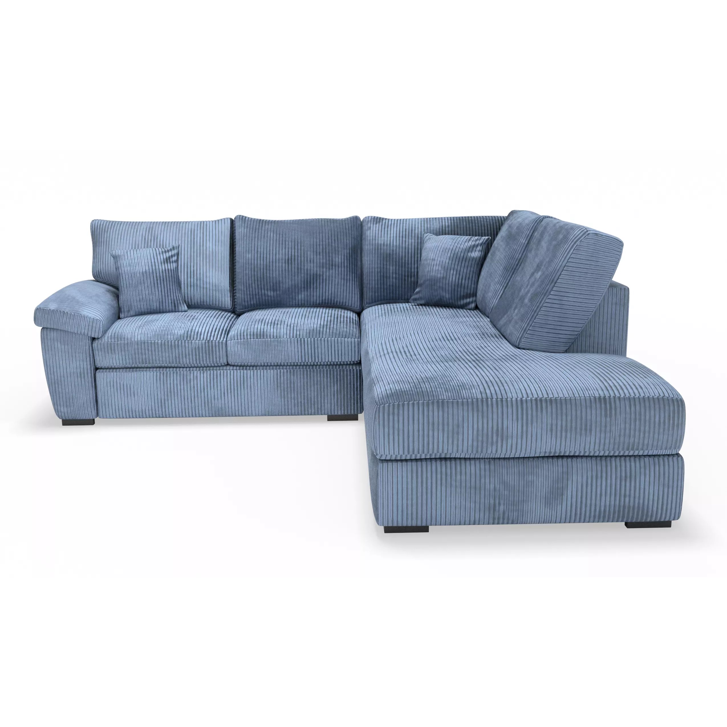 Modern Corner Sofa Fabric Couch - Game-Ready 3D Model - View 8