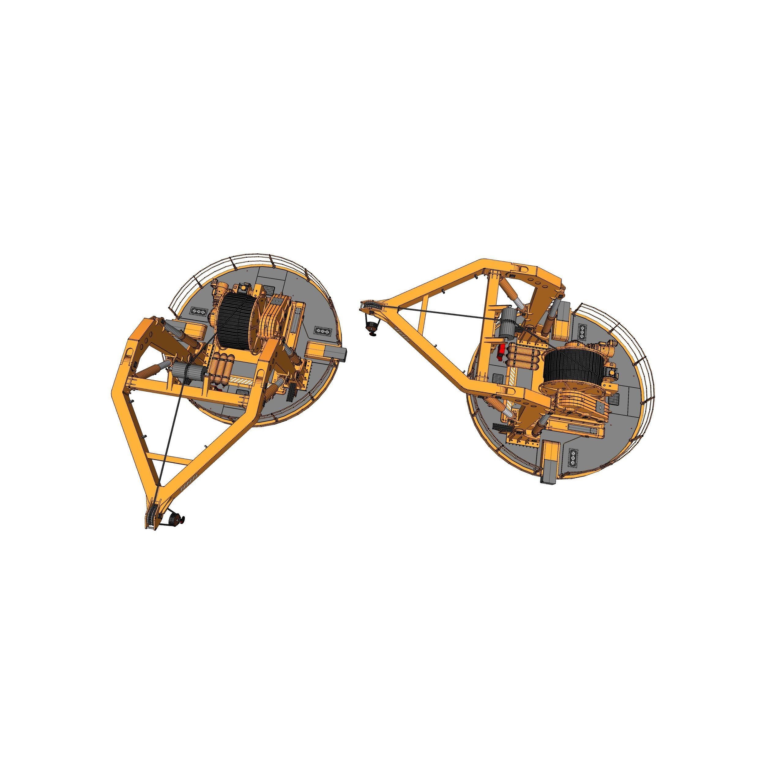 9-Ton Manipulator Crane 3D Model – High Poly Industrial Equipment, FBX
