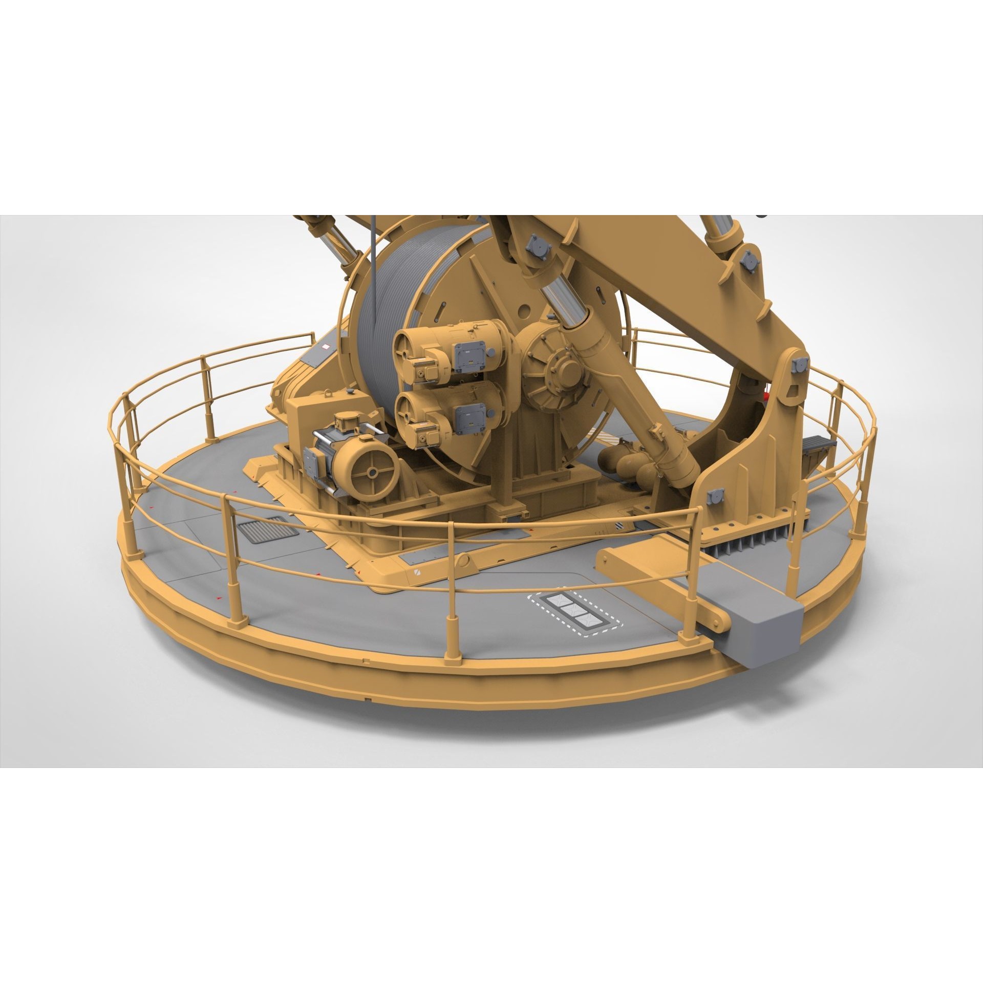 9-Ton Manipulator Crane 3D Model – High Poly Industrial Equipment, FBX - View 12