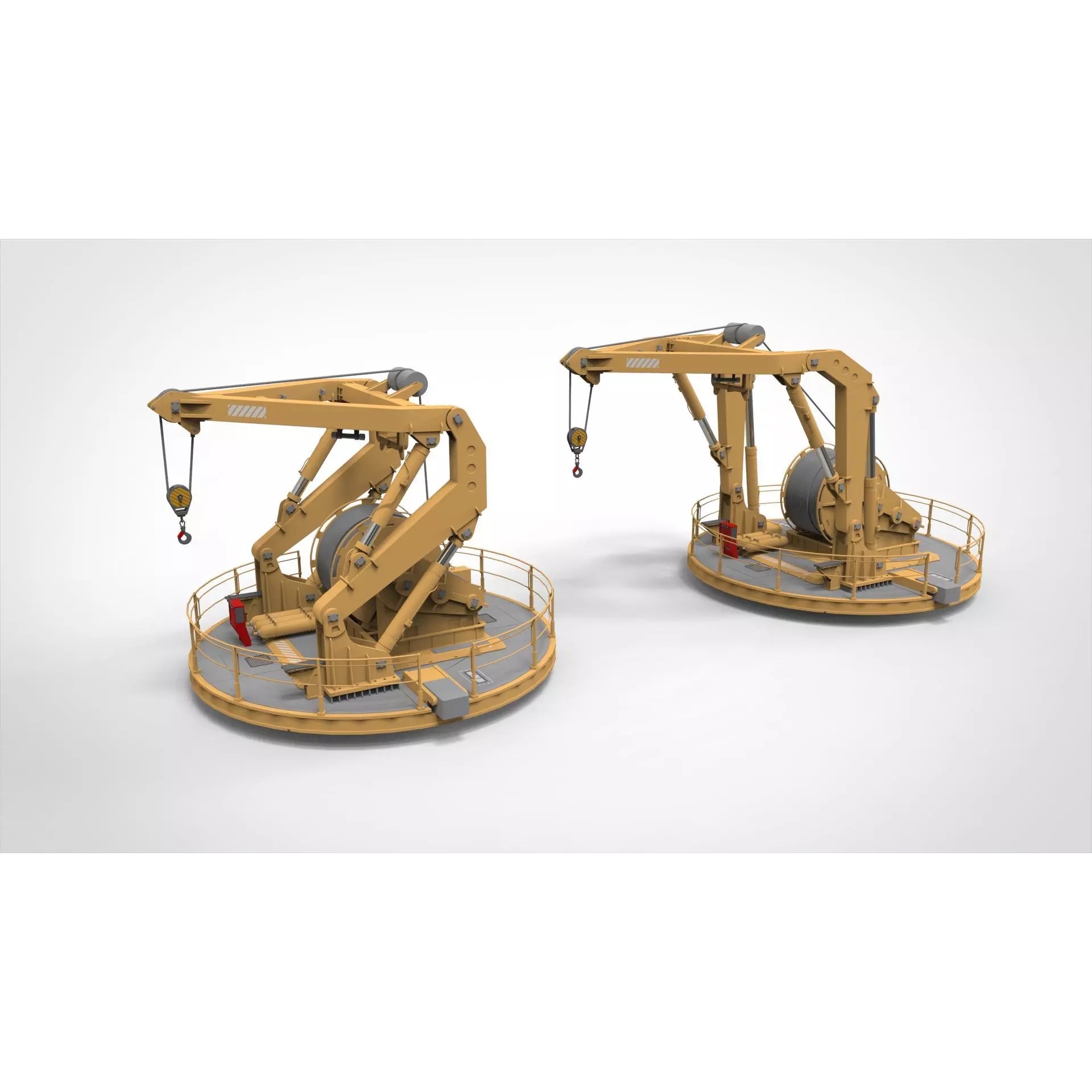 9-Ton Manipulator Crane 3D Model – High Poly Industrial Equipment, FBX - View 2