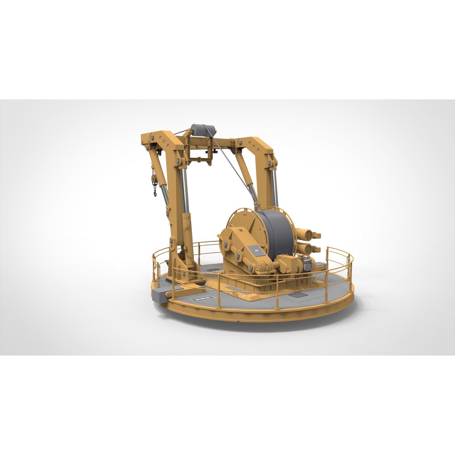 9-Ton Manipulator Crane 3D Model – High Poly Industrial Equipment, FBX - View 20