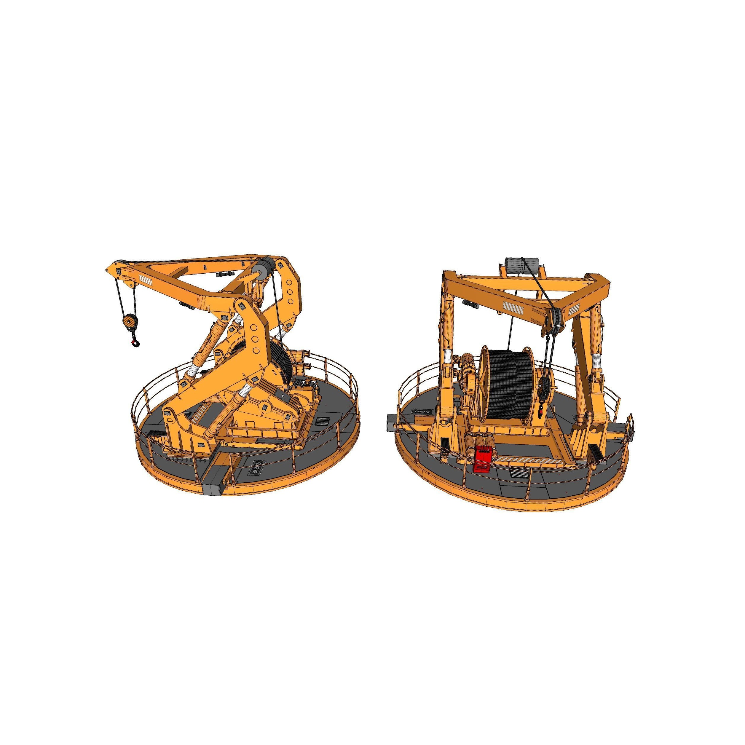 9-Ton Manipulator Crane 3D Model – High Poly Industrial Equipment, FBX - View 24