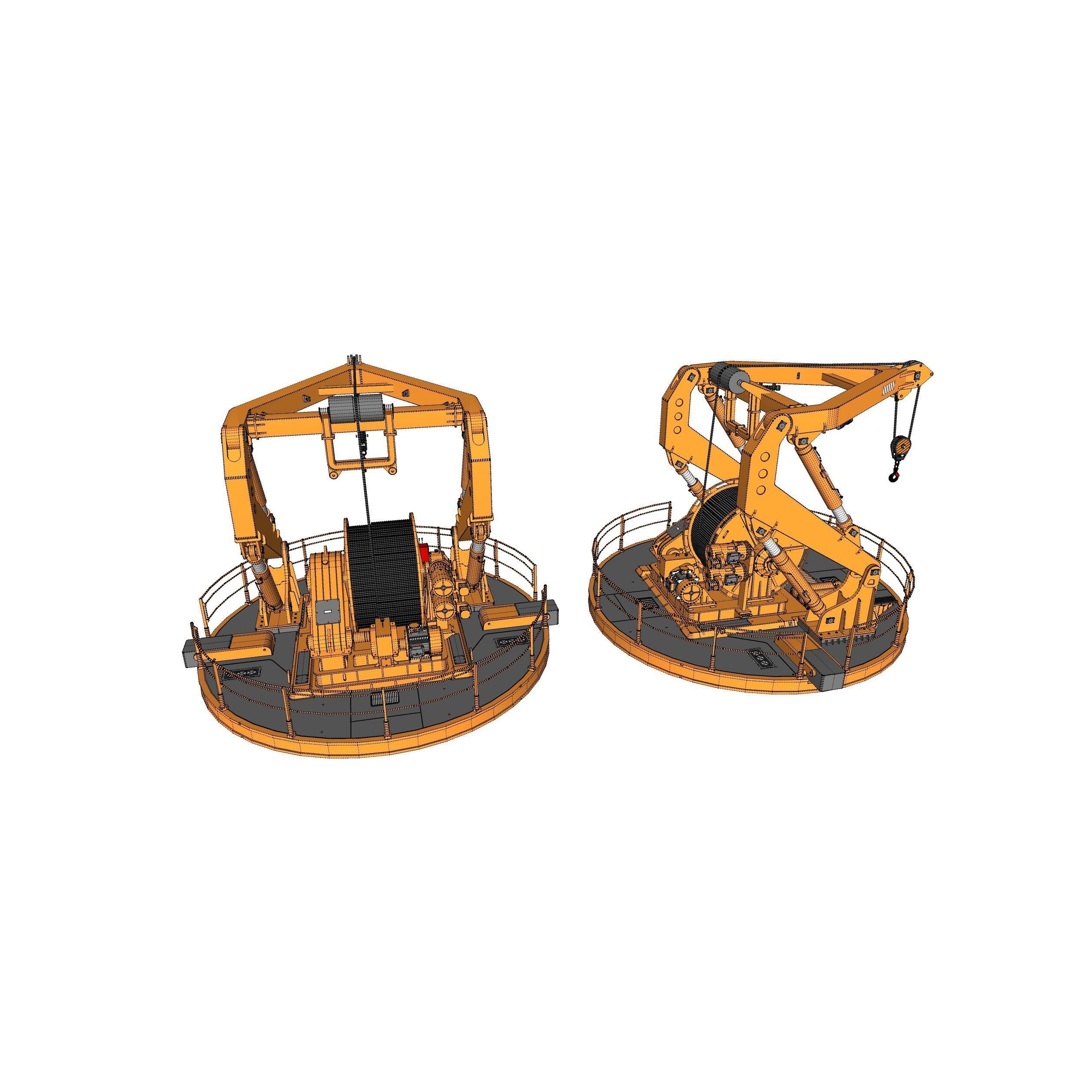 9-Ton Manipulator Crane 3D Model – High Poly Industrial Equipment, FBX - View 25