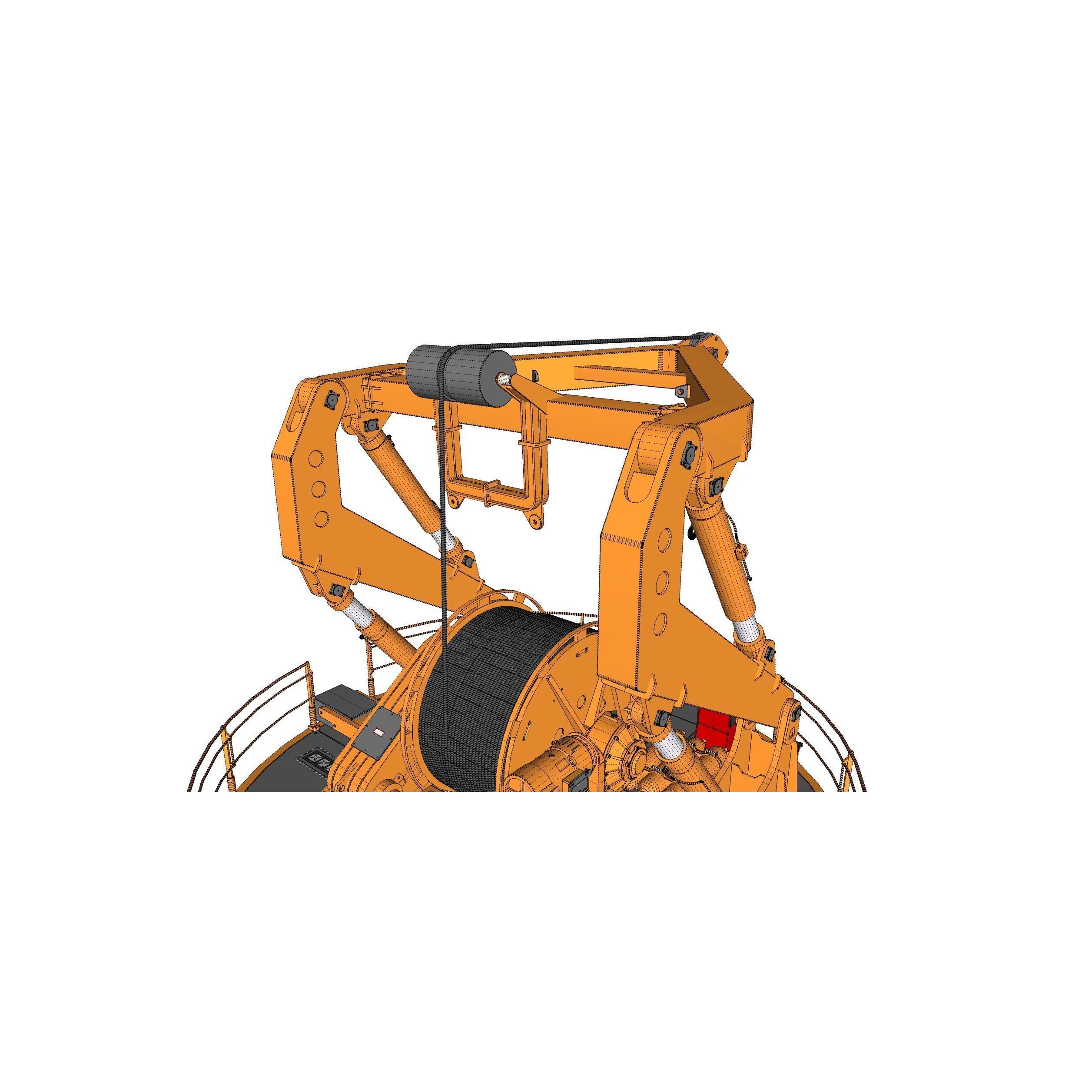 9-Ton Manipulator Crane 3D Model – High Poly Industrial Equipment, FBX - View 29