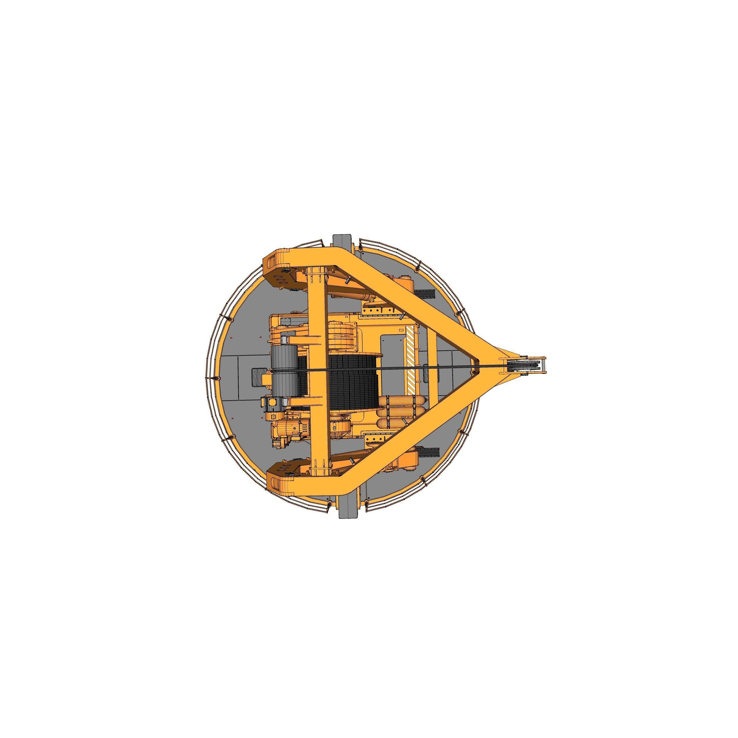 9-Ton Manipulator Crane 3D Model – High Poly Industrial Equipment, FBX - View 31