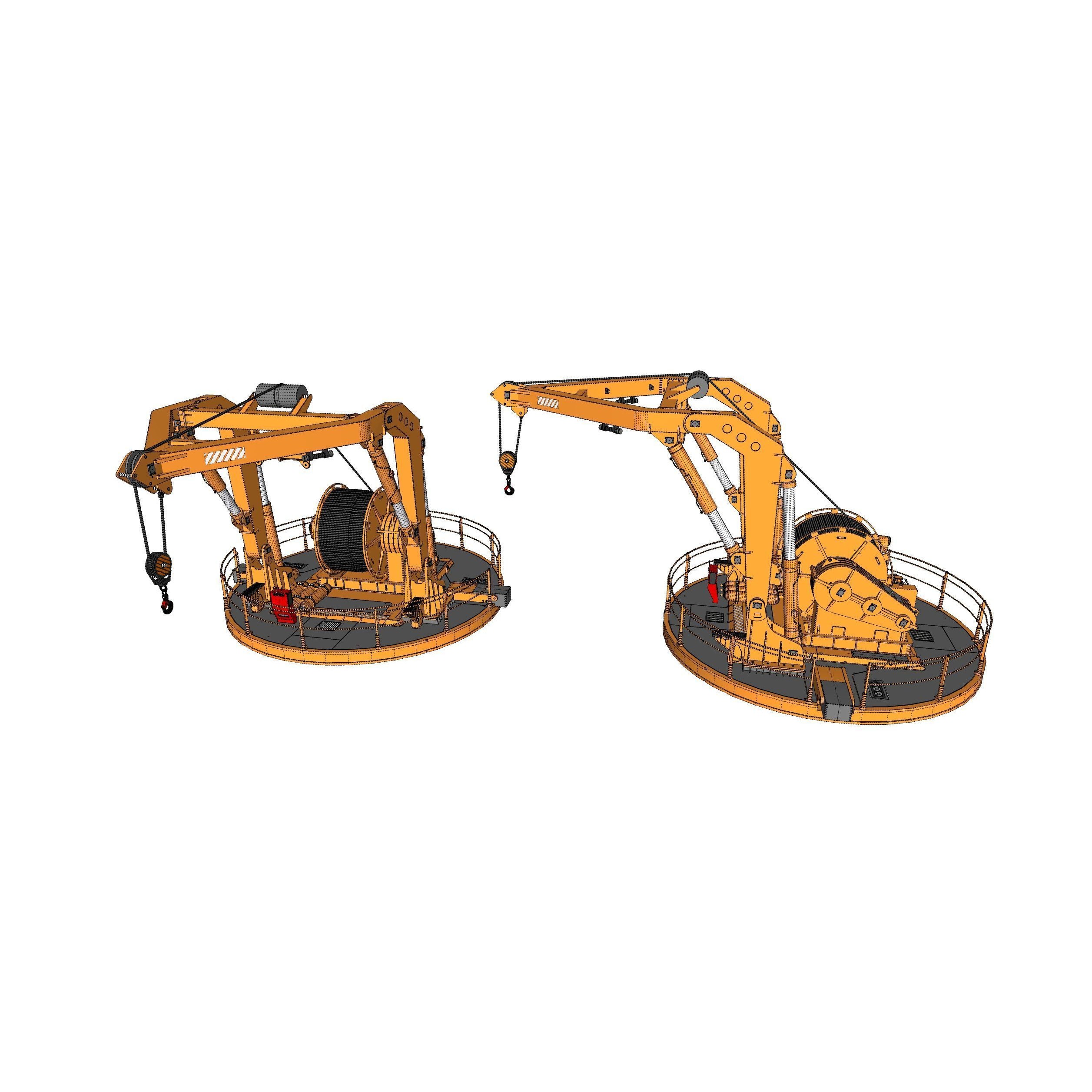 9-Ton Manipulator Crane 3D Model – High Poly Industrial Equipment, FBX - View 32