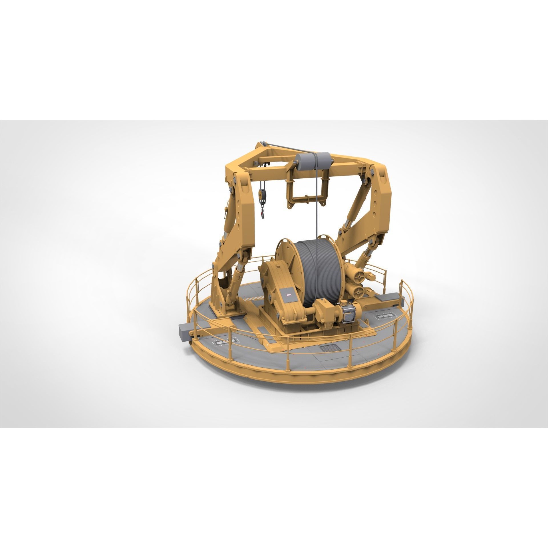 9-Ton Manipulator Crane 3D Model – High Poly Industrial Equipment, FBX - View 5