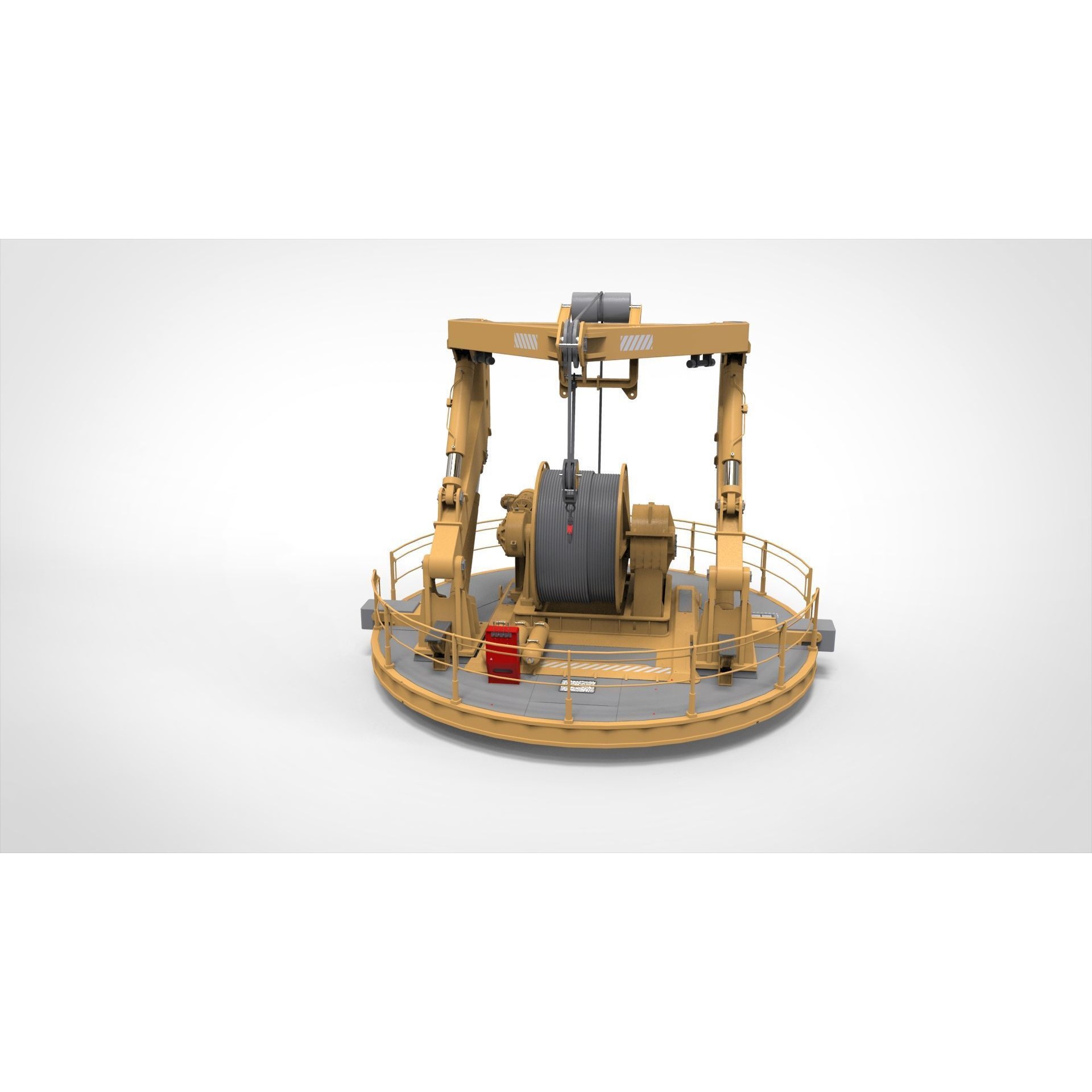 9-Ton Manipulator Crane 3D Model – High Poly Industrial Equipment, FBX - View 8