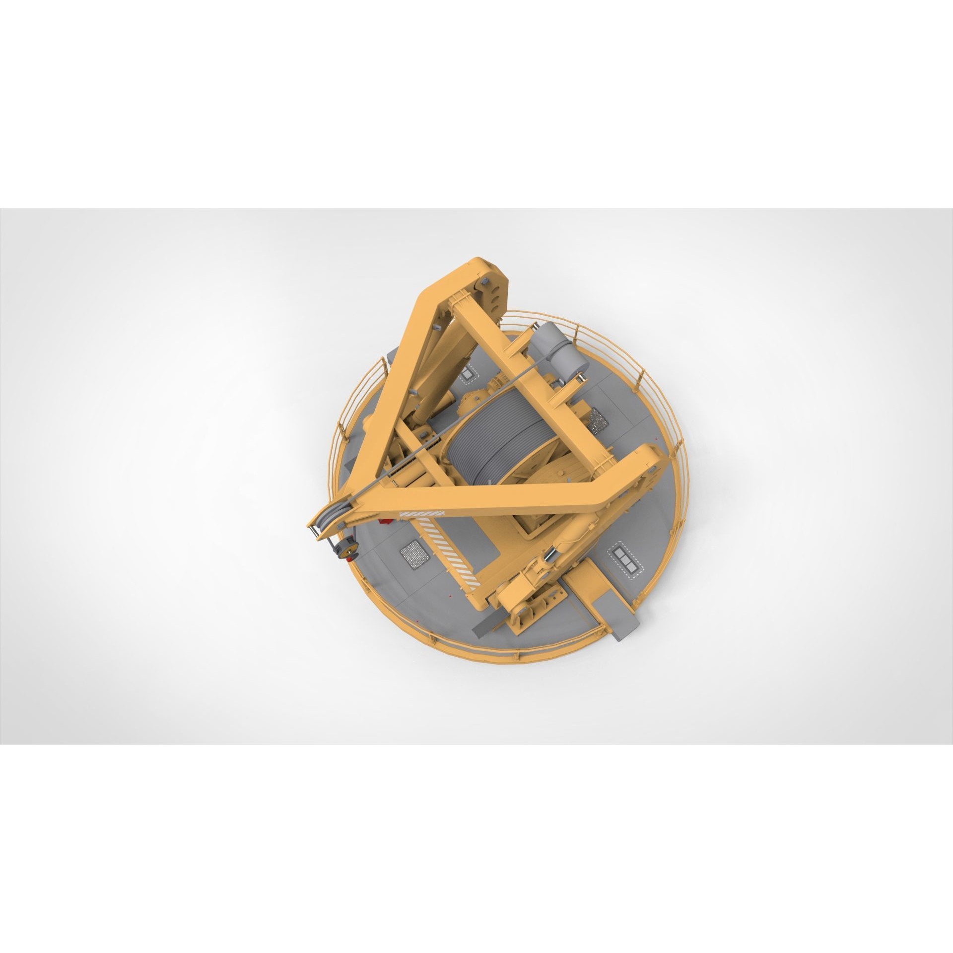 9-Ton Manipulator Crane 3D Model – High Poly Industrial Equipment, FBX - View 9
