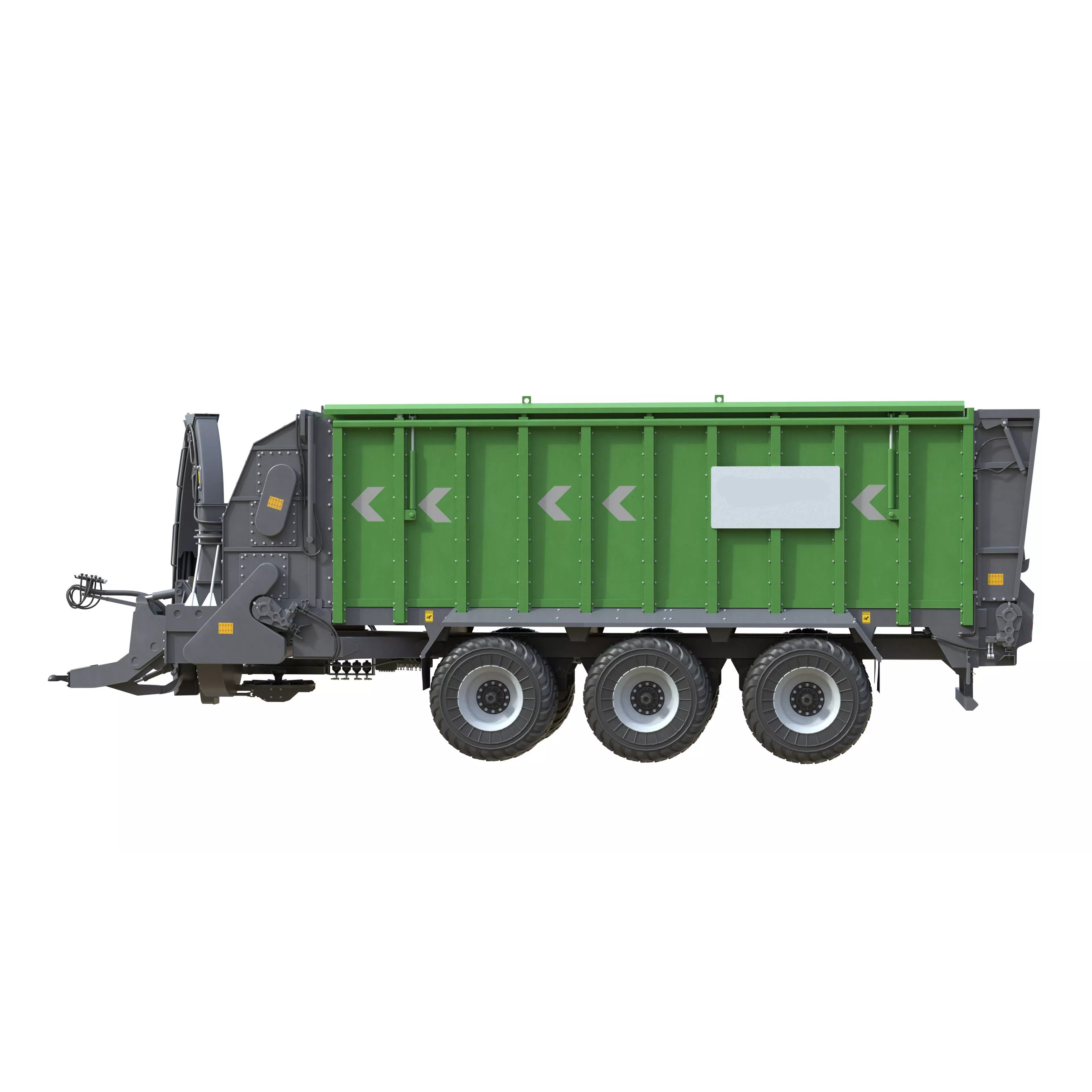 Dump Trailer 3D Model – Low Poly PBR Asset for Games, FBX, Blender - View 18