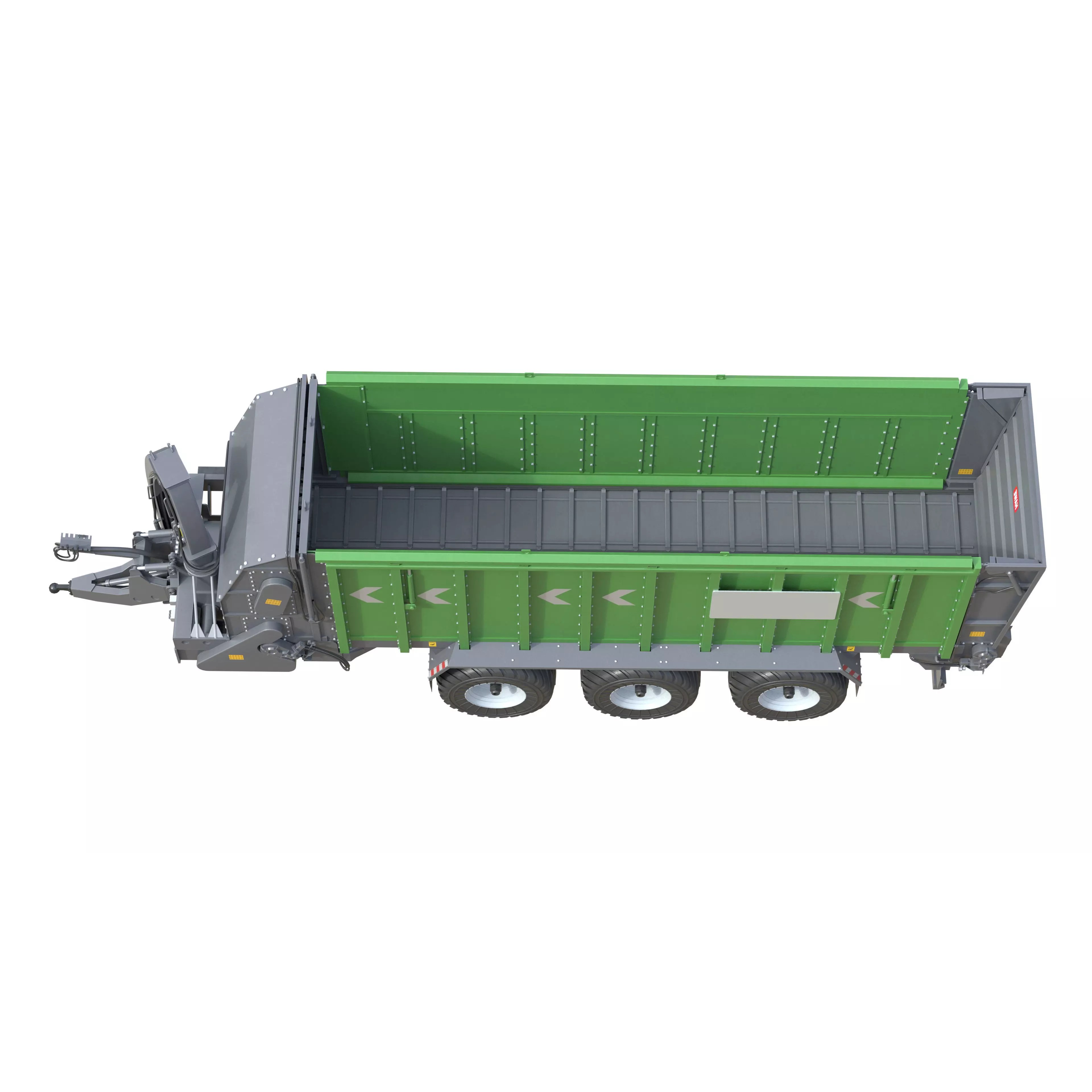 Dump Trailer 3D Model – Low Poly PBR Asset for Games, FBX, Blender - View 20