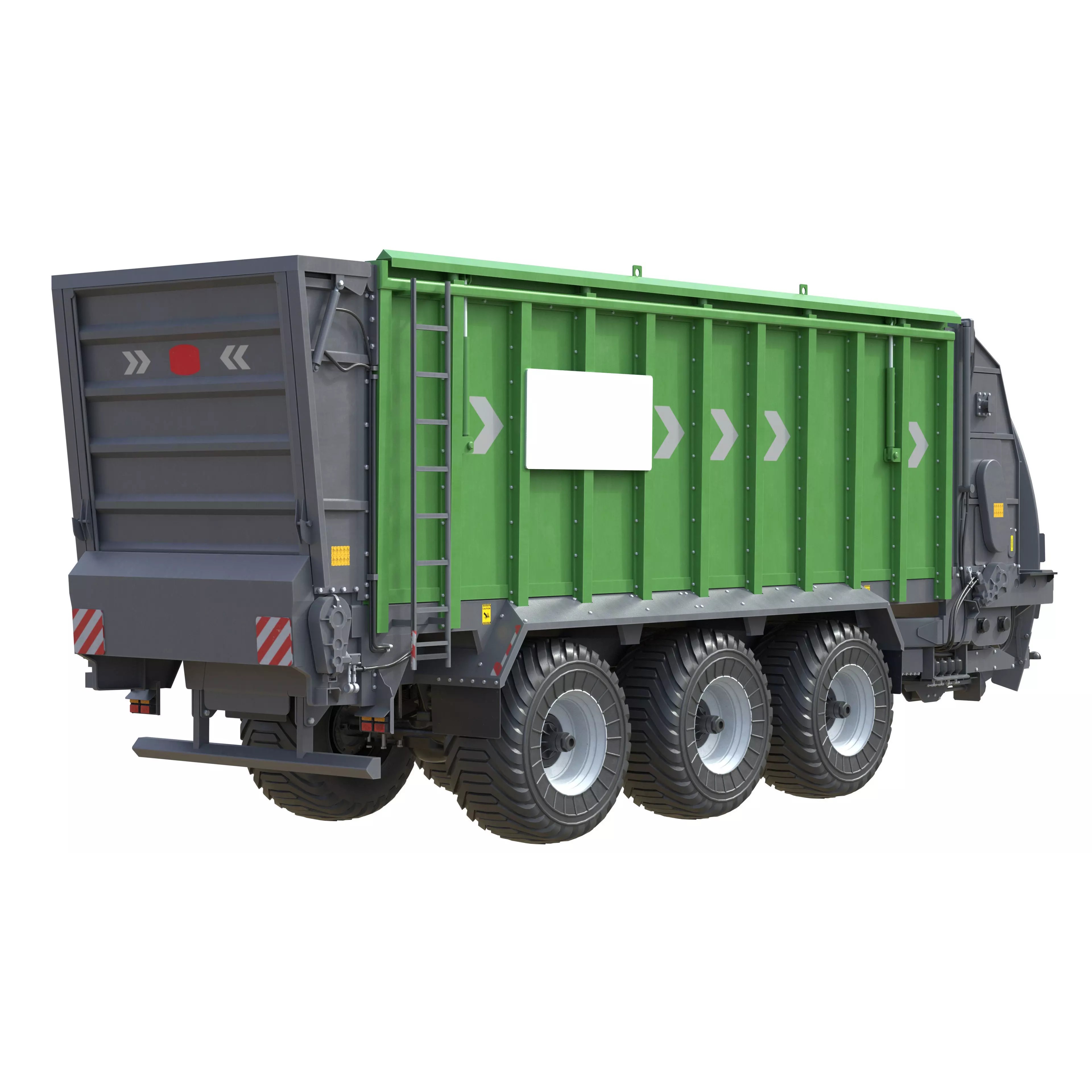 Dump Trailer 3D Model – Low Poly PBR Asset for Games, FBX, Blender - View 21