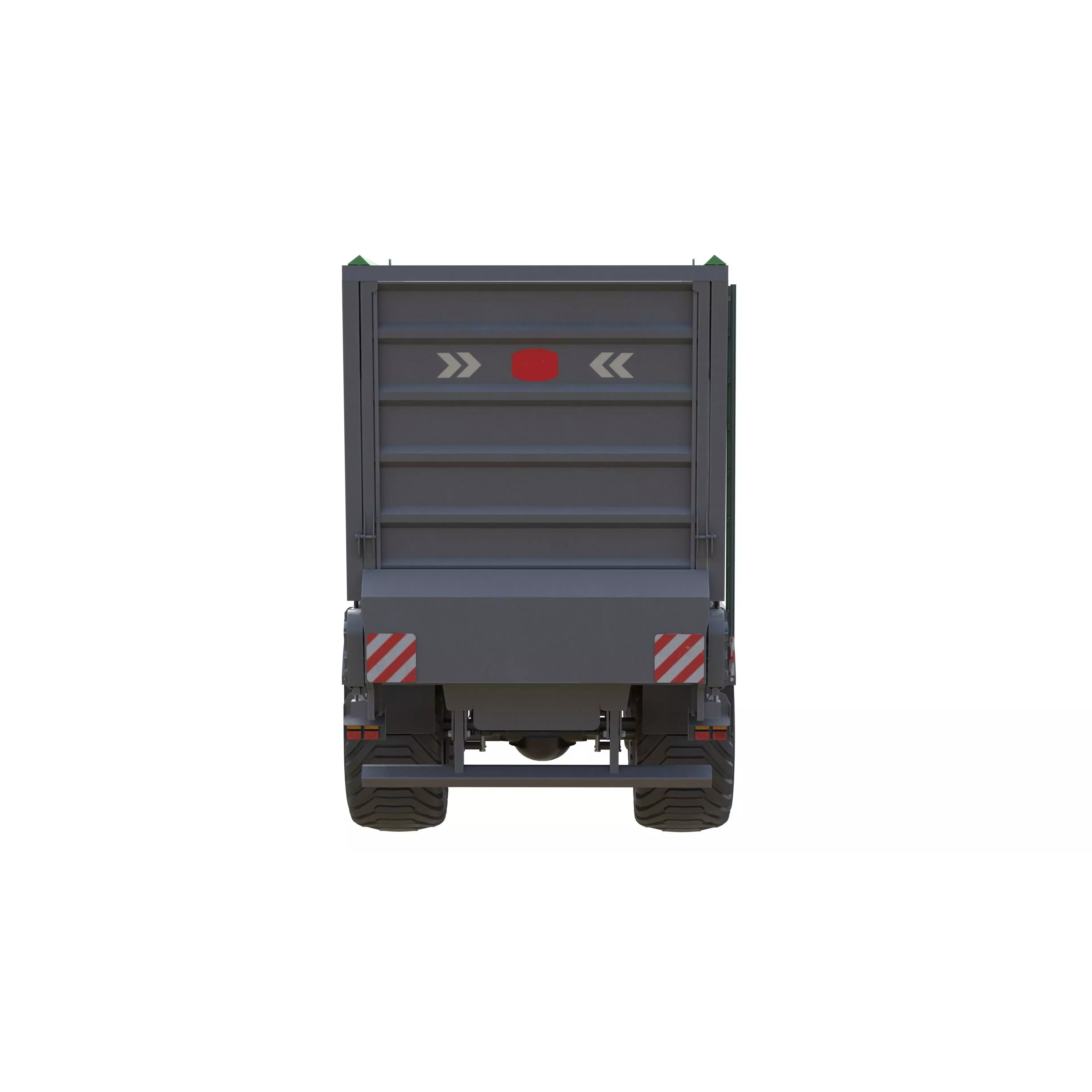 Dump Trailer 3D Model – Low Poly PBR Asset for Games, FBX, Blender - View 24