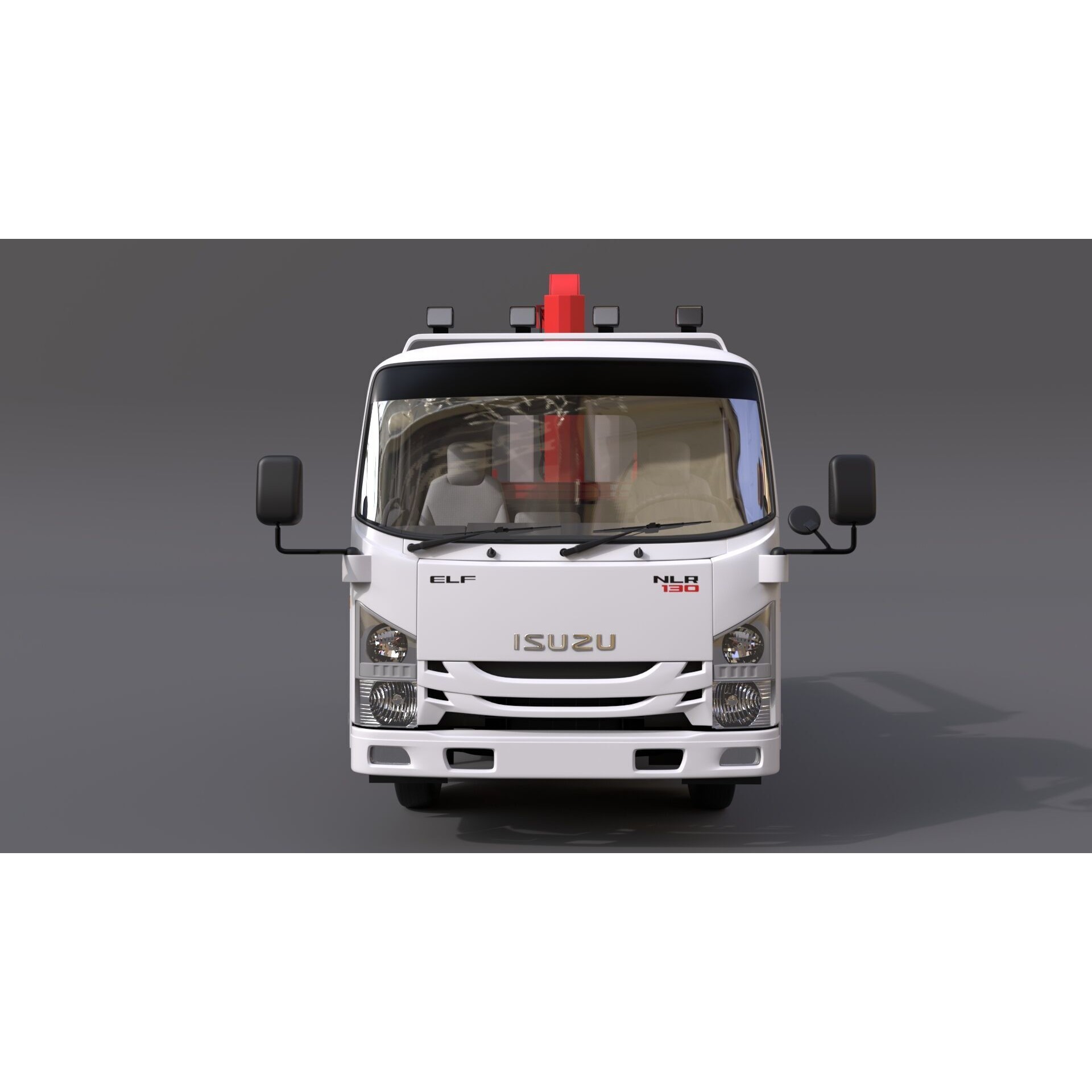 ISUZU NLR130 3D Model – High Detail Truck Asset, FBX, OBJ - View 10