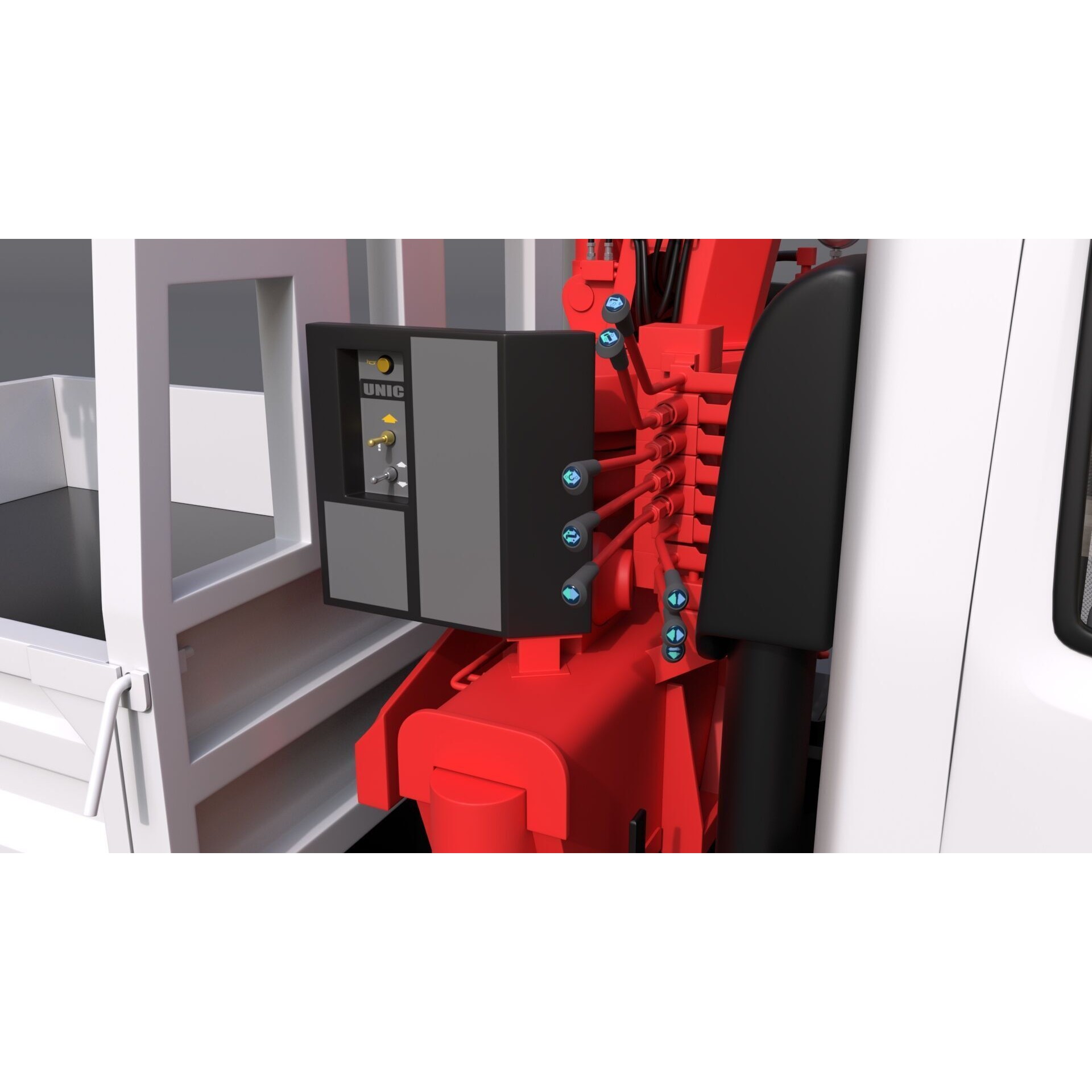ISUZU NLR130 3D Model – High Detail Truck Asset, FBX, OBJ - View 15