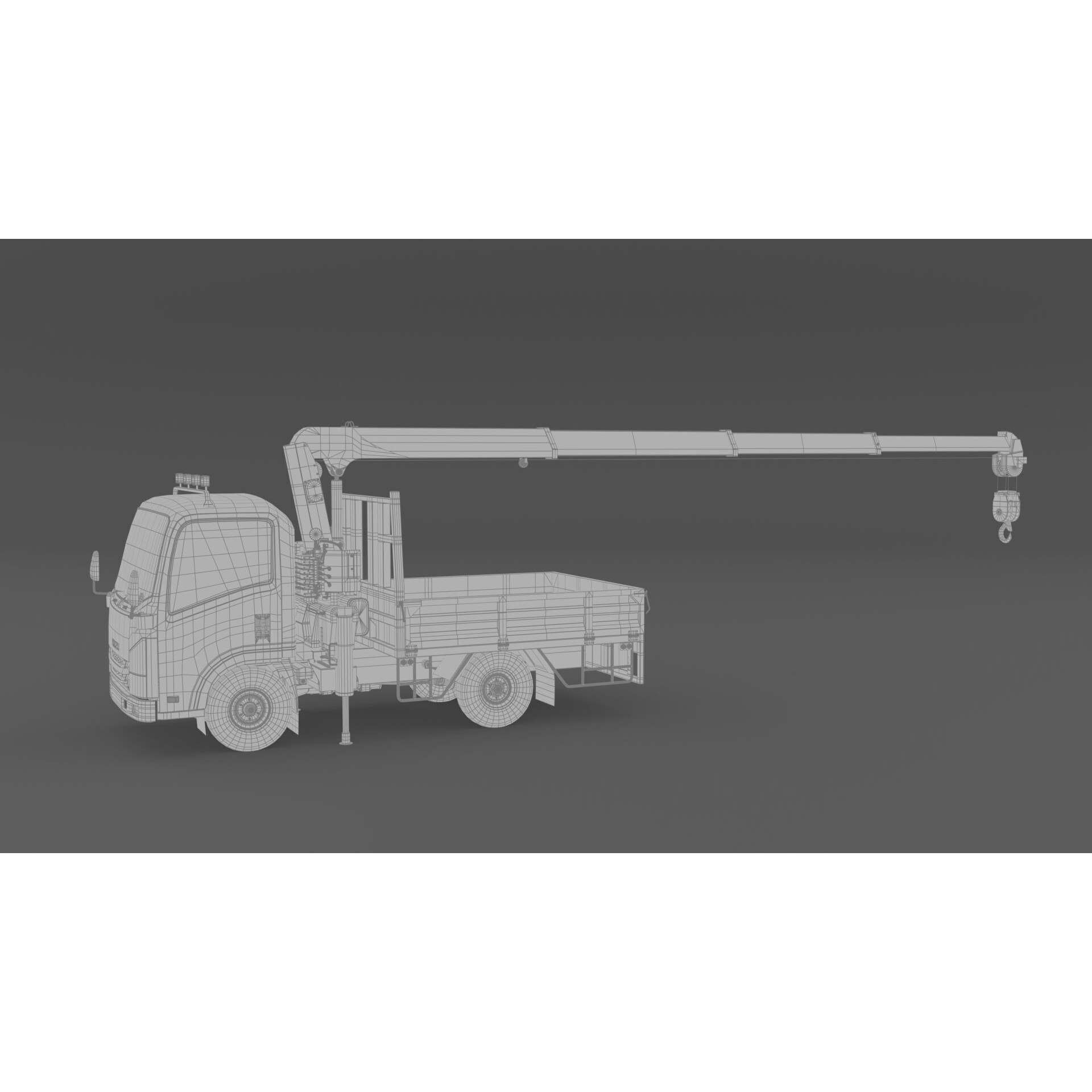 ISUZU NLR130 3D Model – High Detail Truck Asset, FBX, OBJ - View 16