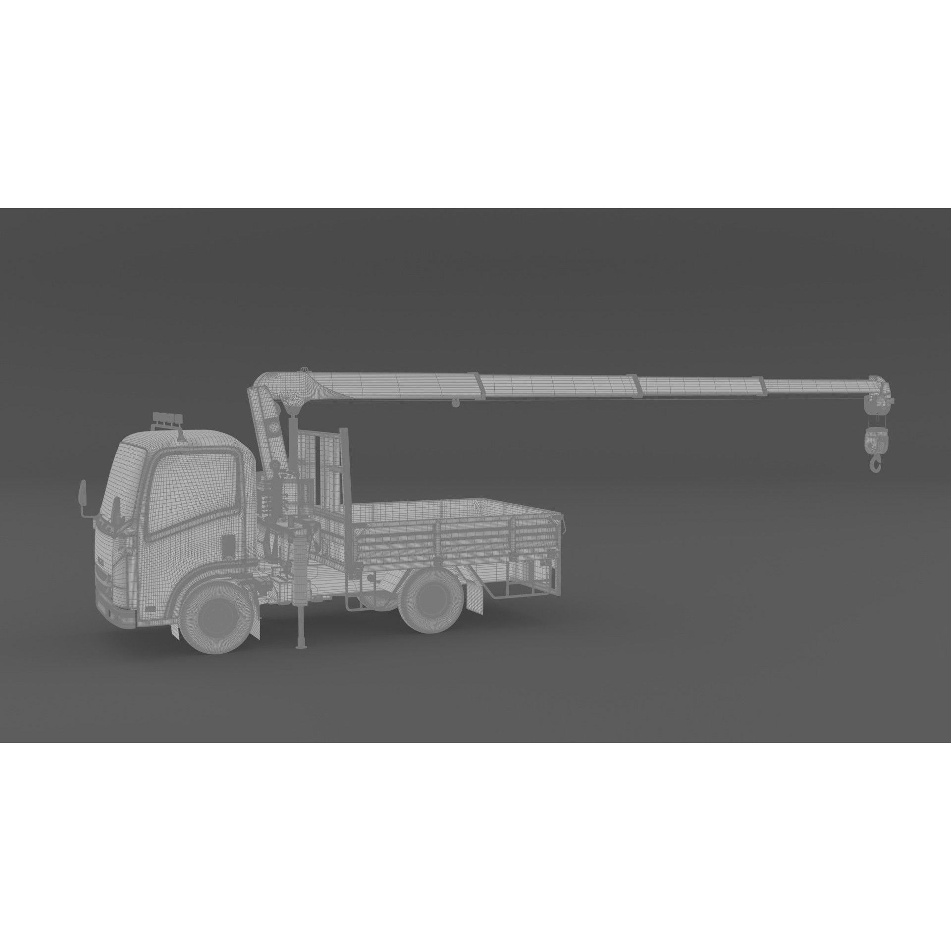 ISUZU NLR130 3D Model – High Detail Truck Asset, FBX, OBJ - View 17