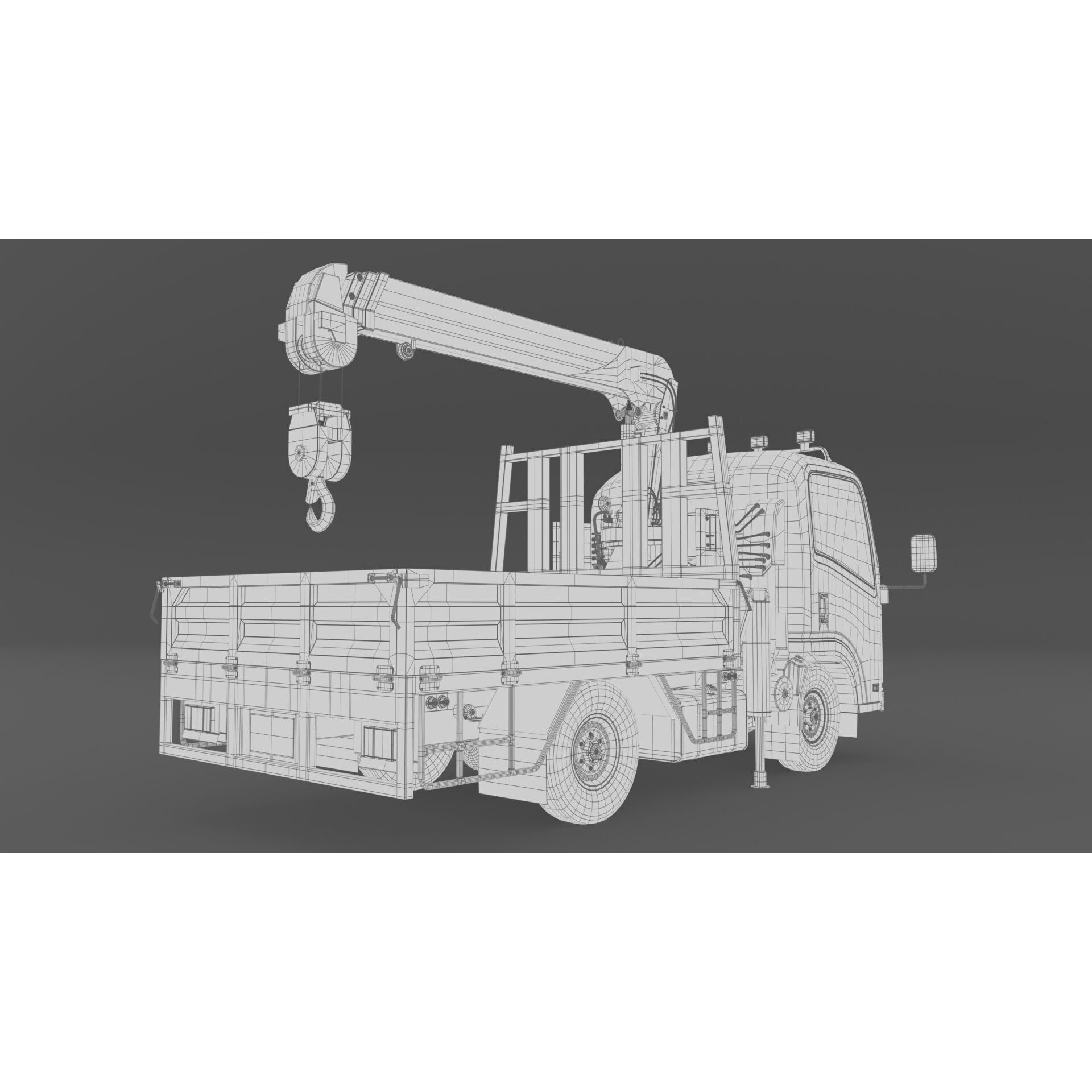 ISUZU NLR130 3D Model – High Detail Truck Asset, FBX, OBJ - View 27