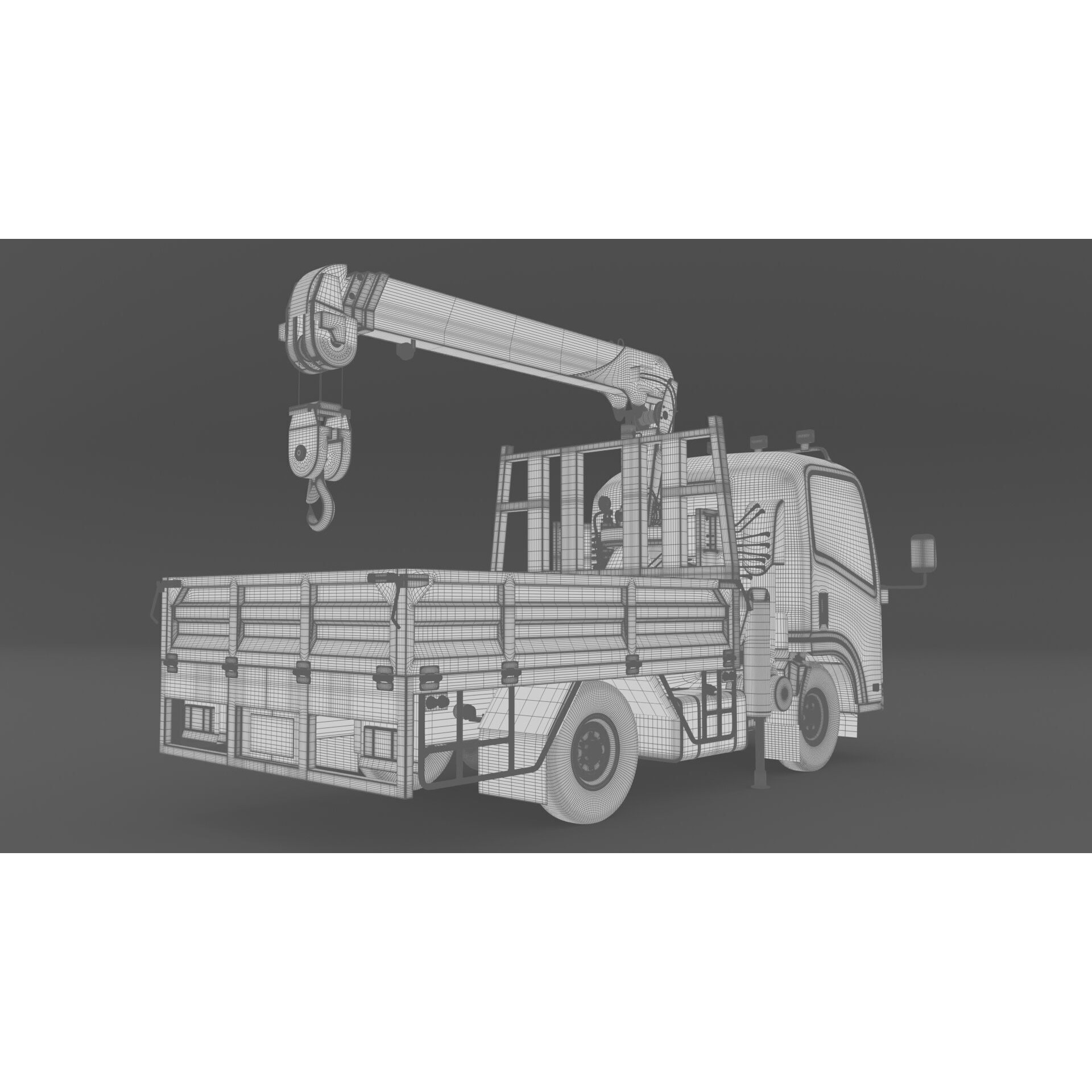 ISUZU NLR130 3D Model – High Detail Truck Asset, FBX, OBJ - View 28