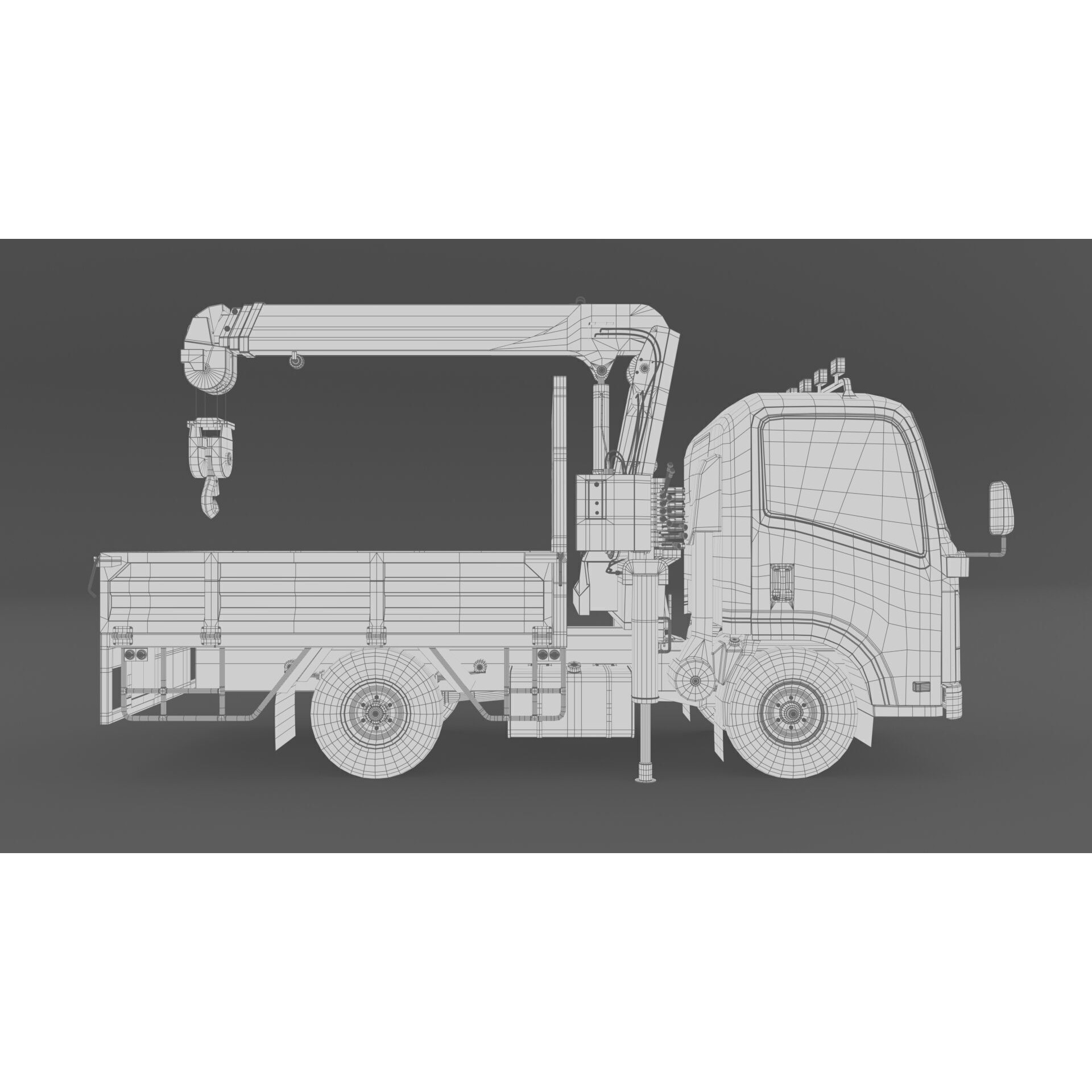 ISUZU NLR130 3D Model – High Detail Truck Asset, FBX, OBJ - View 29