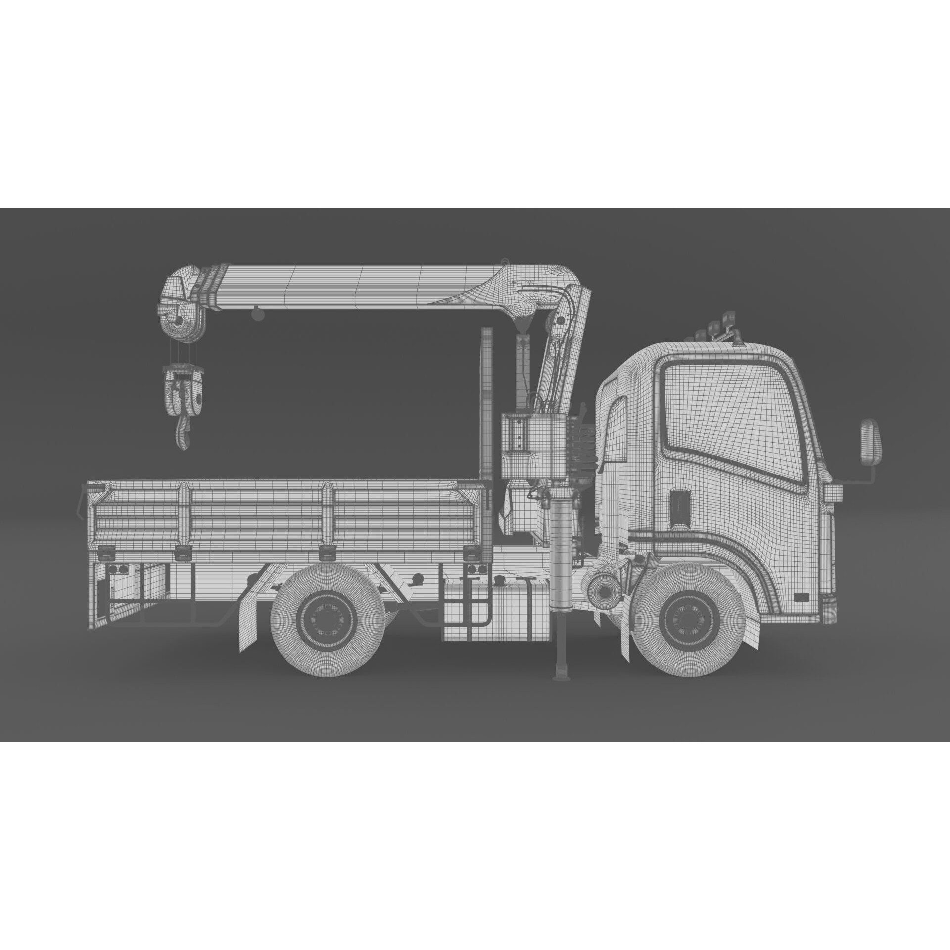 ISUZU NLR130 3D Model – High Detail Truck Asset, FBX, OBJ - View 30