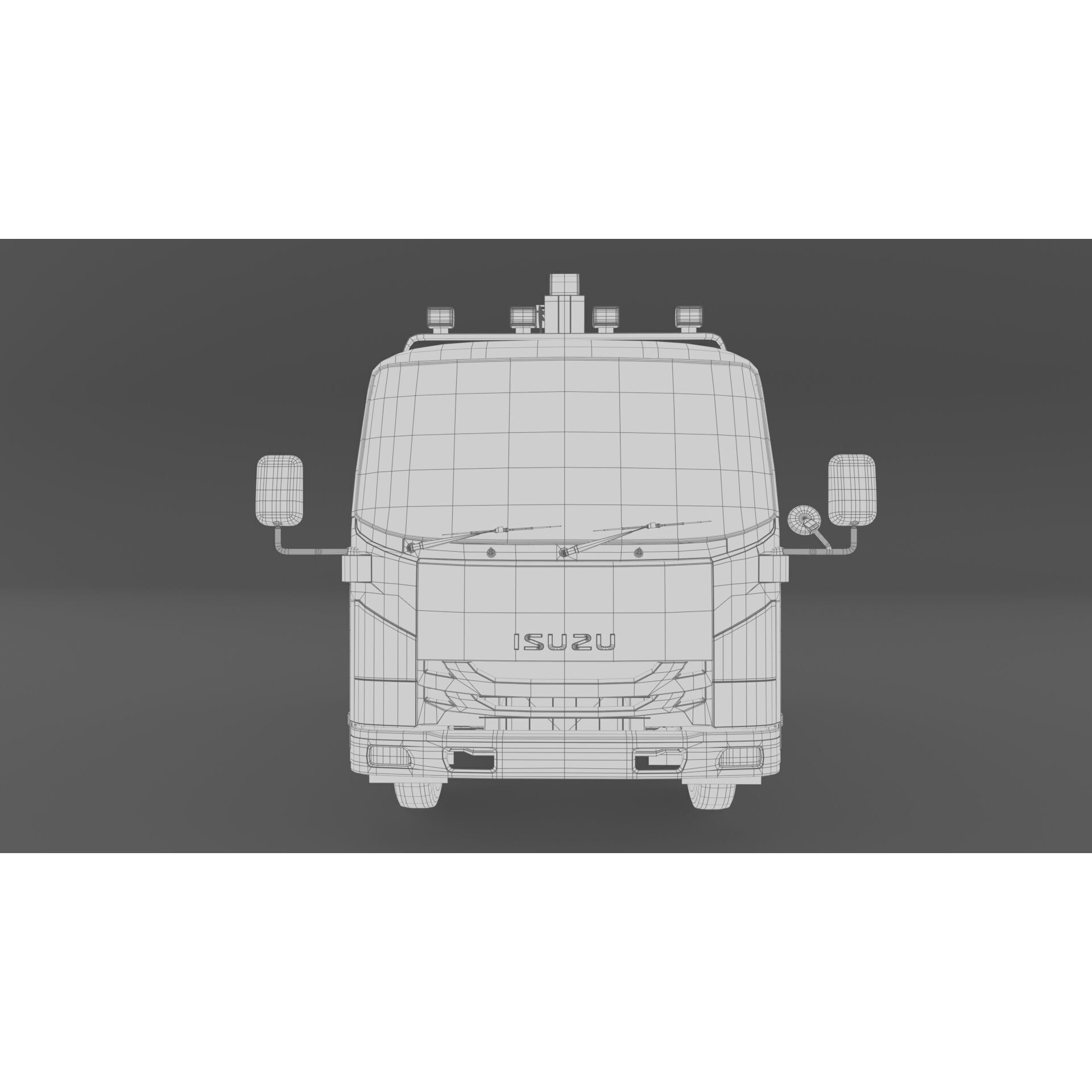 ISUZU NLR130 3D Model – High Detail Truck Asset, FBX, OBJ - View 33