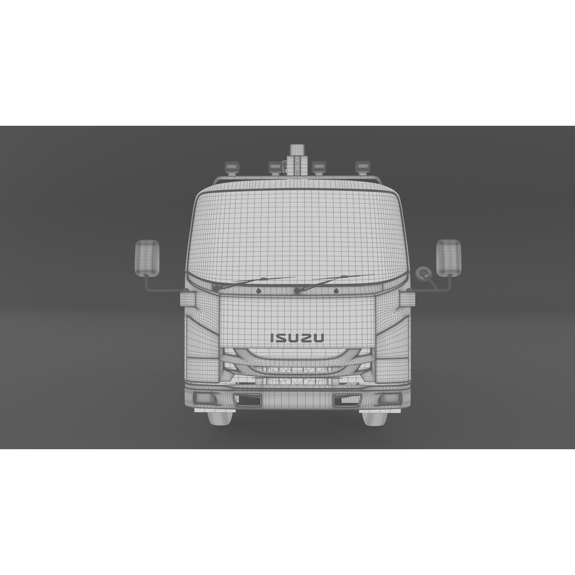 ISUZU NLR130 3D Model – High Detail Truck Asset, FBX, OBJ - View 34