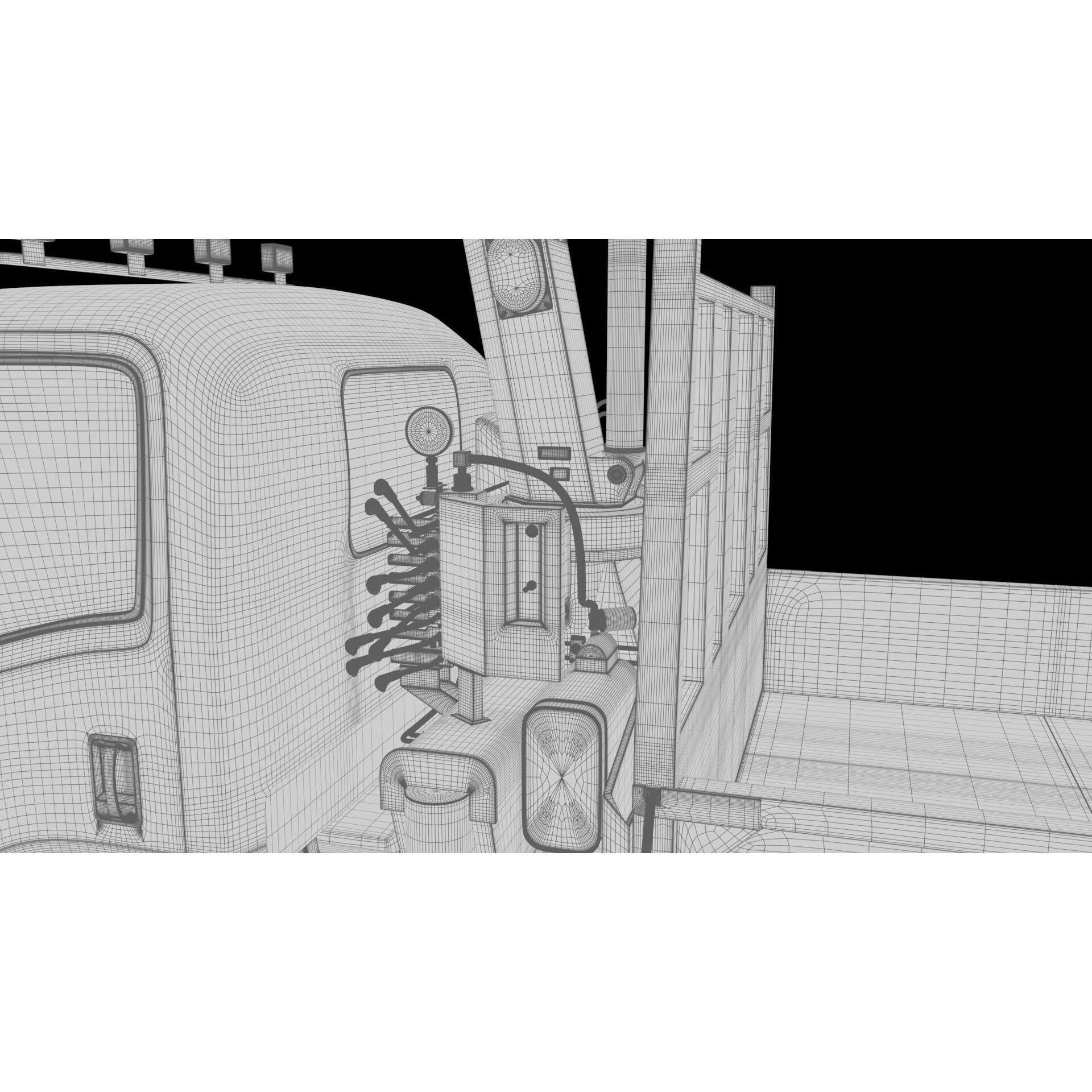 ISUZU NLR130 3D Model – High Detail Truck Asset, FBX, OBJ - View 37