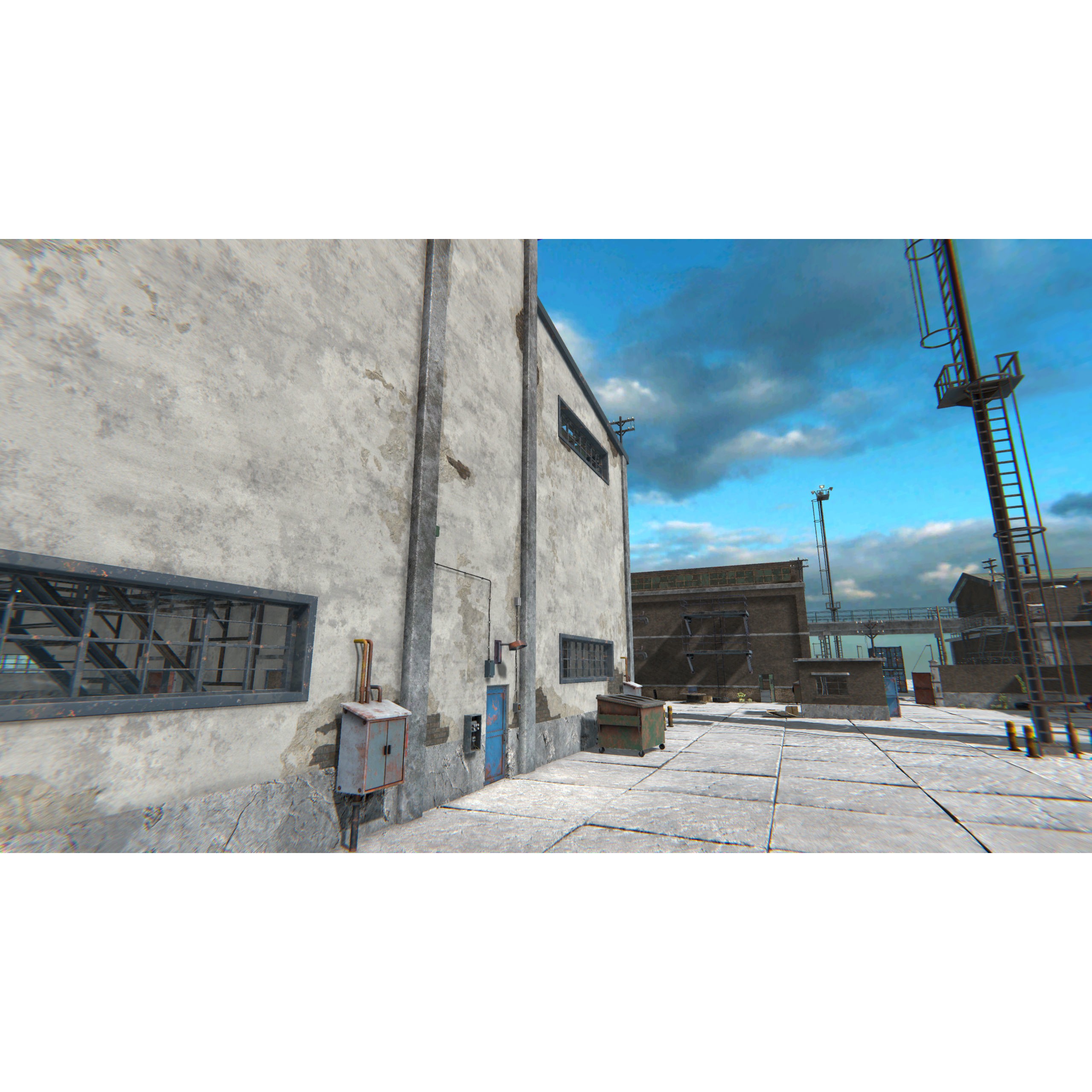 Old Factory 3D Model – Low Poly Industrial Asset with Interior - View 16