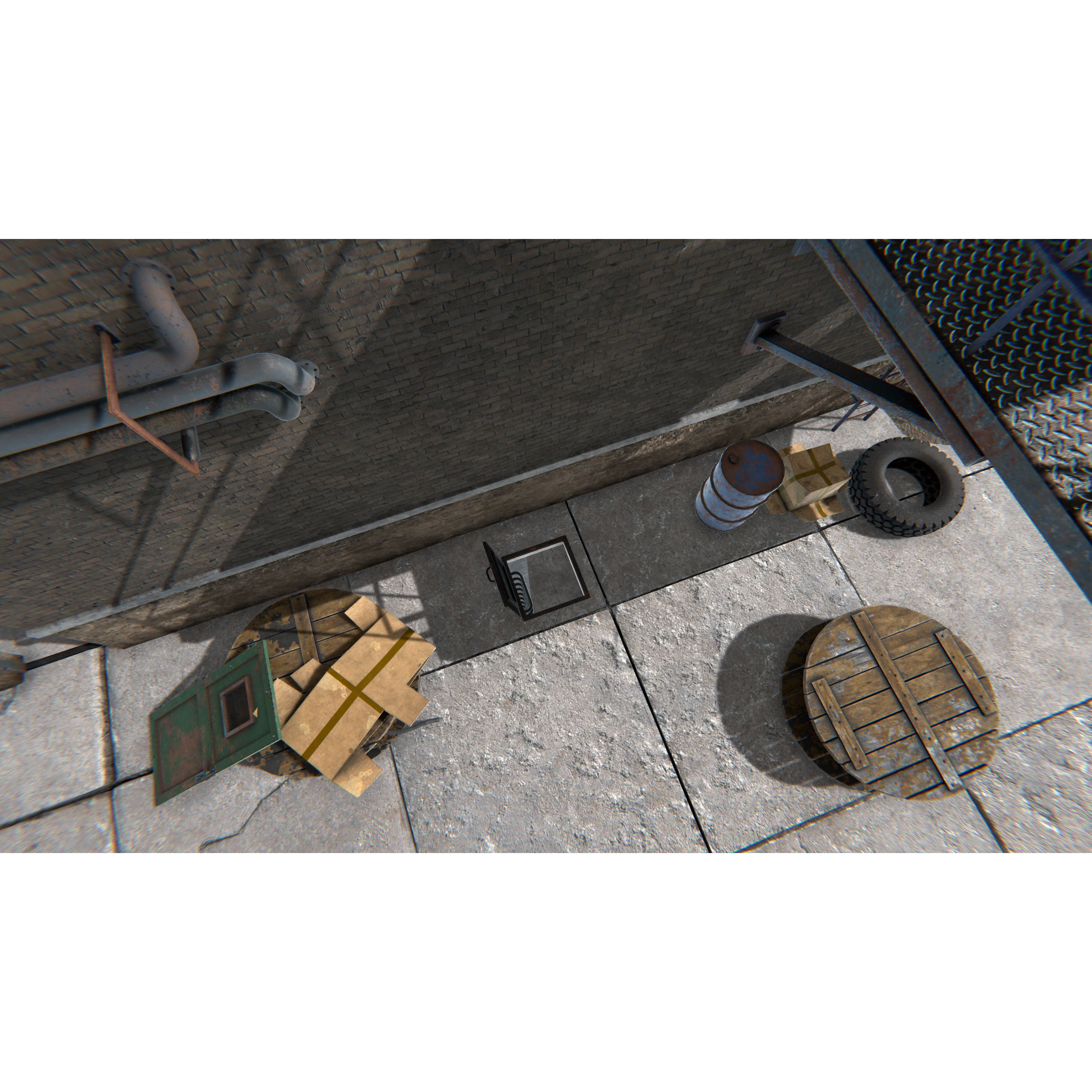 Old Factory 3D Model – Low Poly Industrial Asset with Interior - View 18