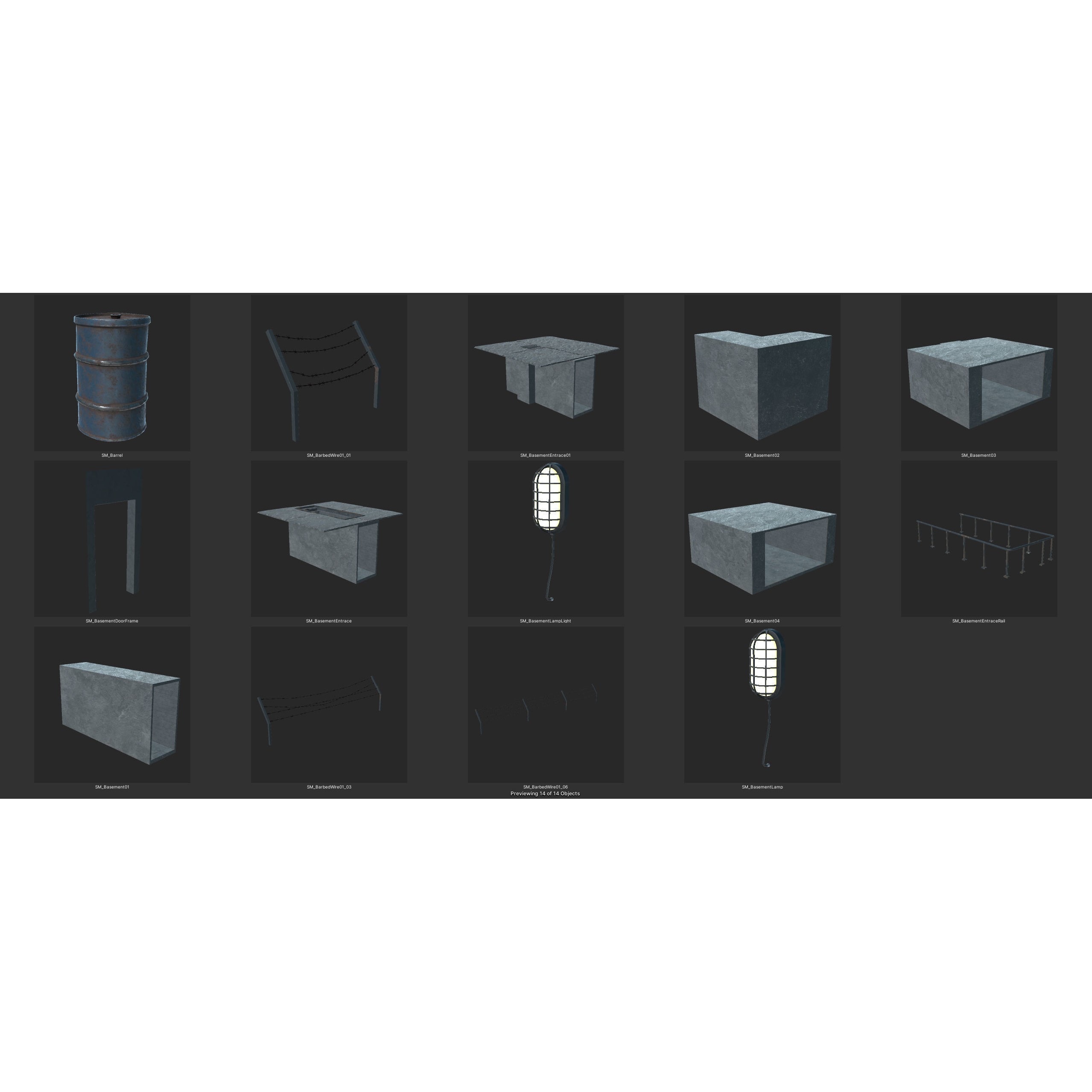 Old Factory 3D Model – Low Poly Industrial Asset with Interior - View 25