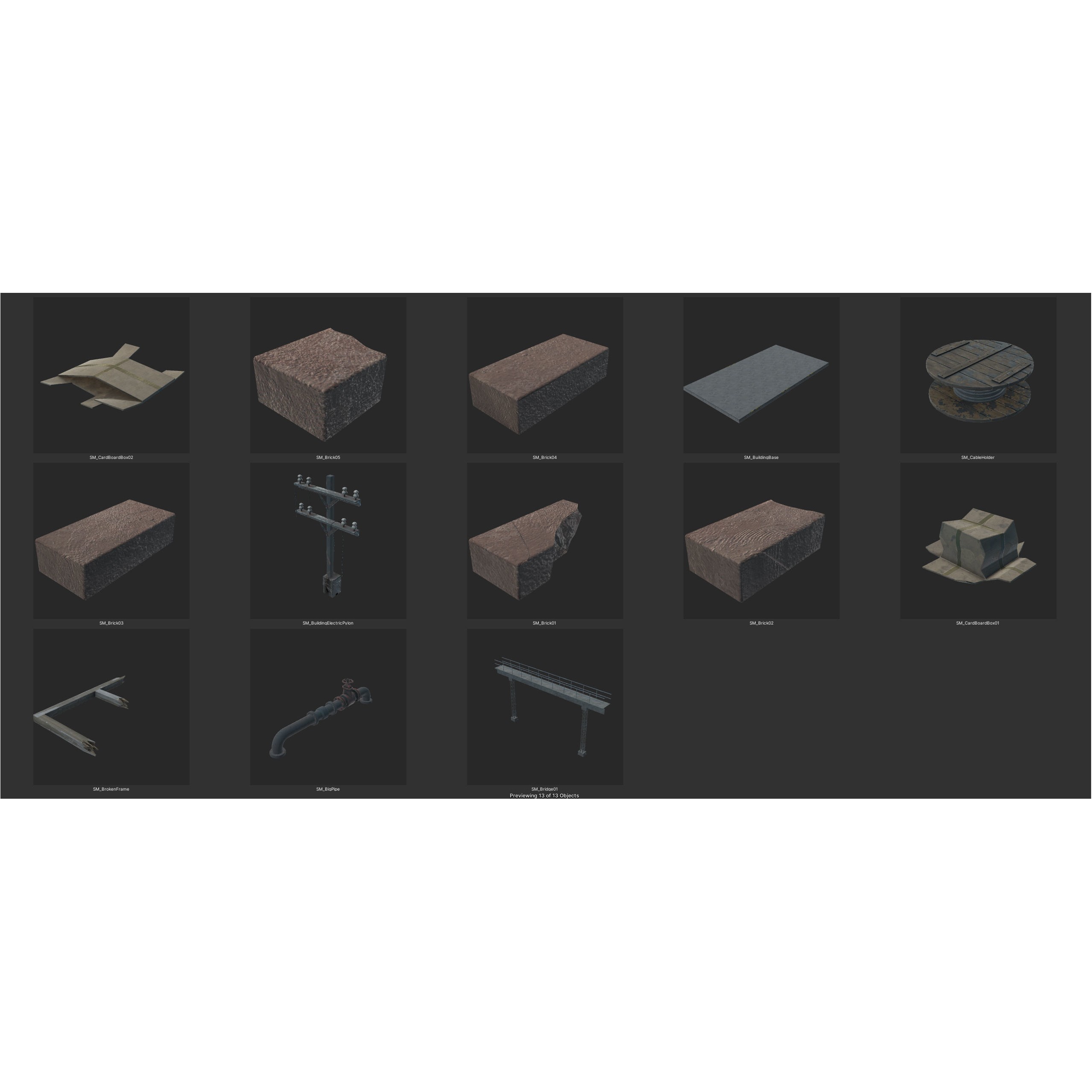 Old Factory 3D Model – Low Poly Industrial Asset with Interior - View 30